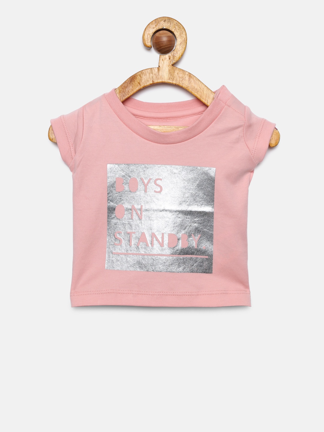 

Gini and Jony Girls Pink Printed A-Line Top