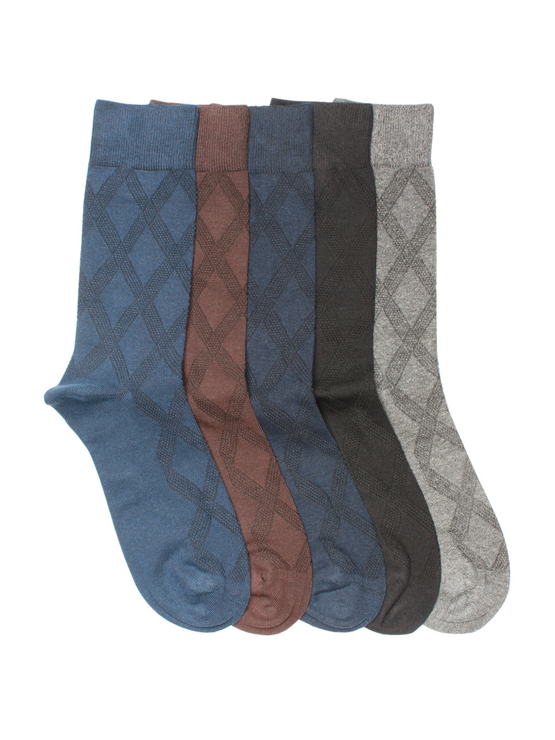 

Supersox Assorted Men Pack of 5 Above Ankle-Length Socks