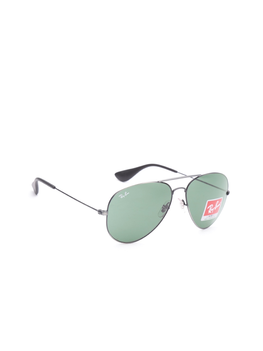 

Ray-Ban Unisex UV Protected Green Lens Pilot Sunglasses - 0RB355891397158