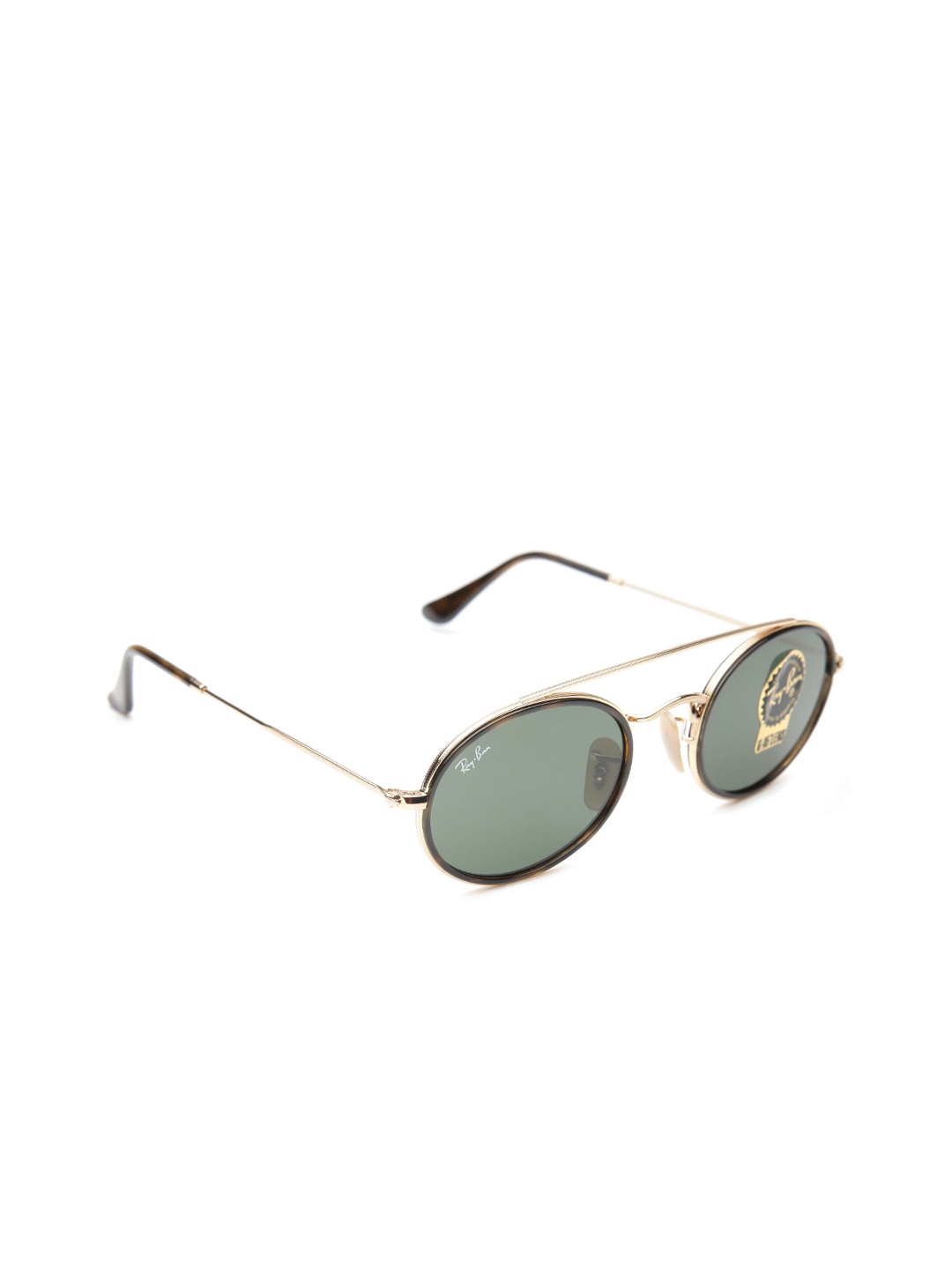 

RAY-BAN Unisex UV Protected Green Lens Oval Sunglasses - 0RB3847N91213152
