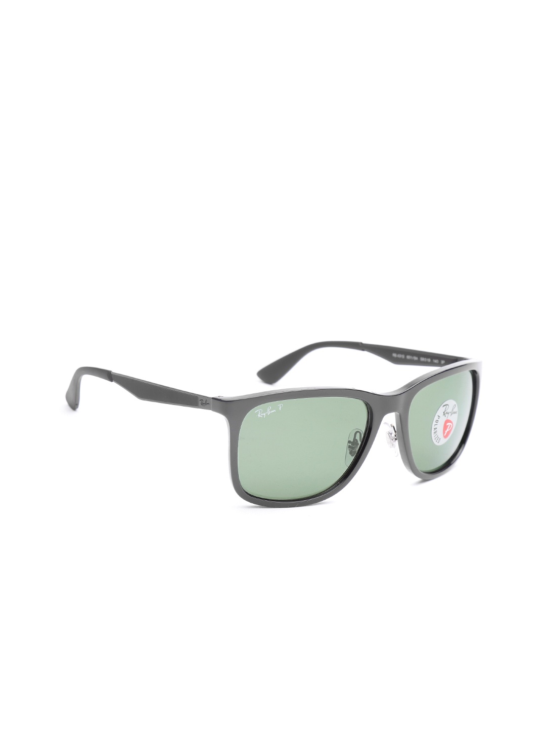 

Ray-Ban Unisex Polarised Wayfarer Sunglasses 0RB43136019A58, Green
