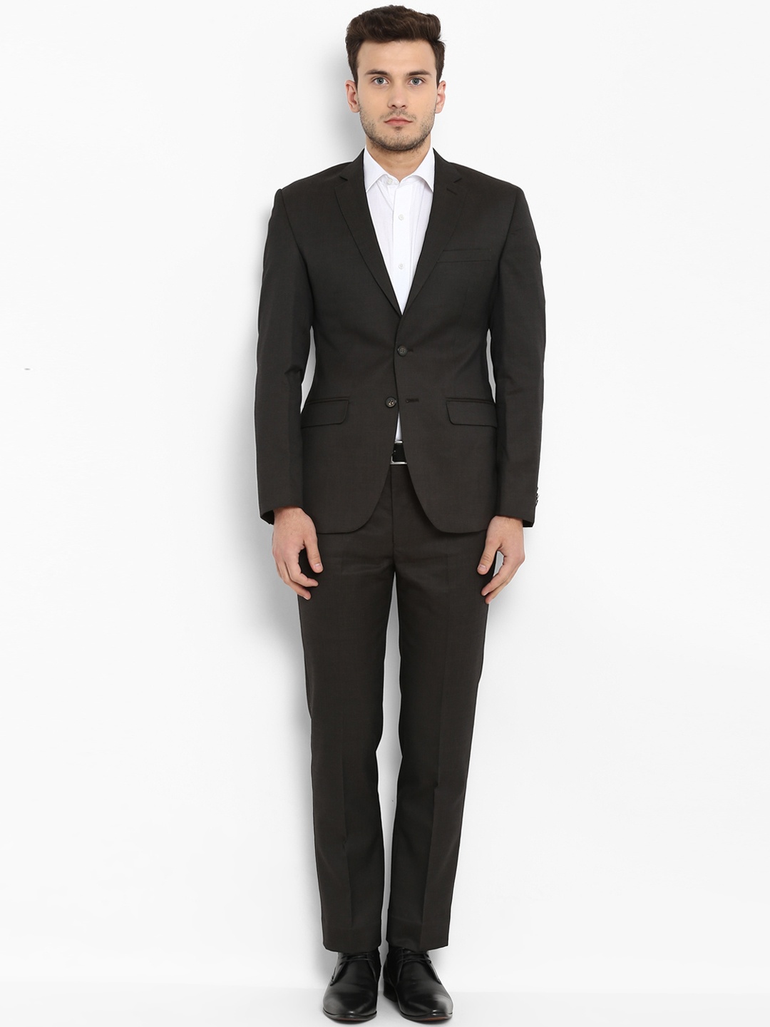 

Park Avenue Men Brown Formal Suit
