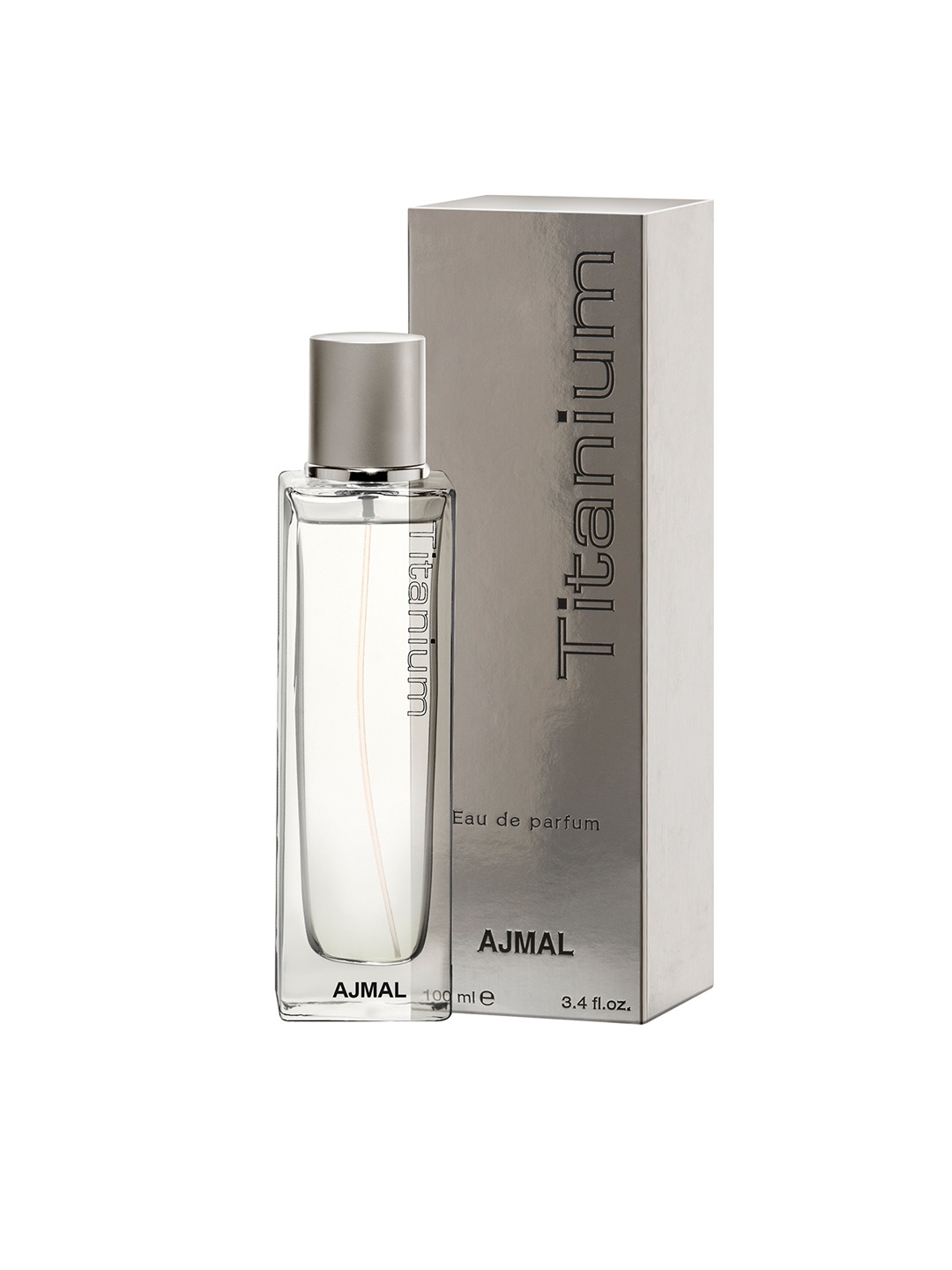 

Ajmal Men Titanium EDP Fresh Perfume - Made in Dubai 100ml, Silver