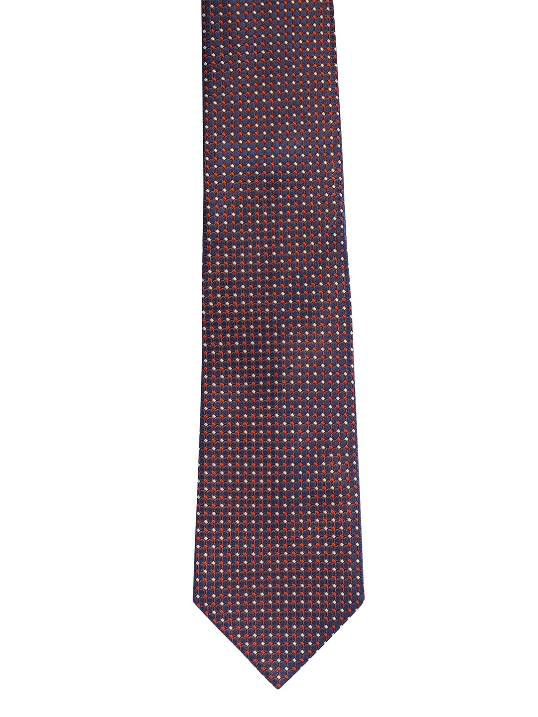 

Tossido Blue & Red Woven Design Broad Tie