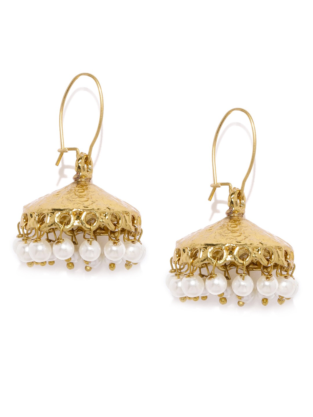 

Fida Gold-Toned Dome-Shaped Jhumkas