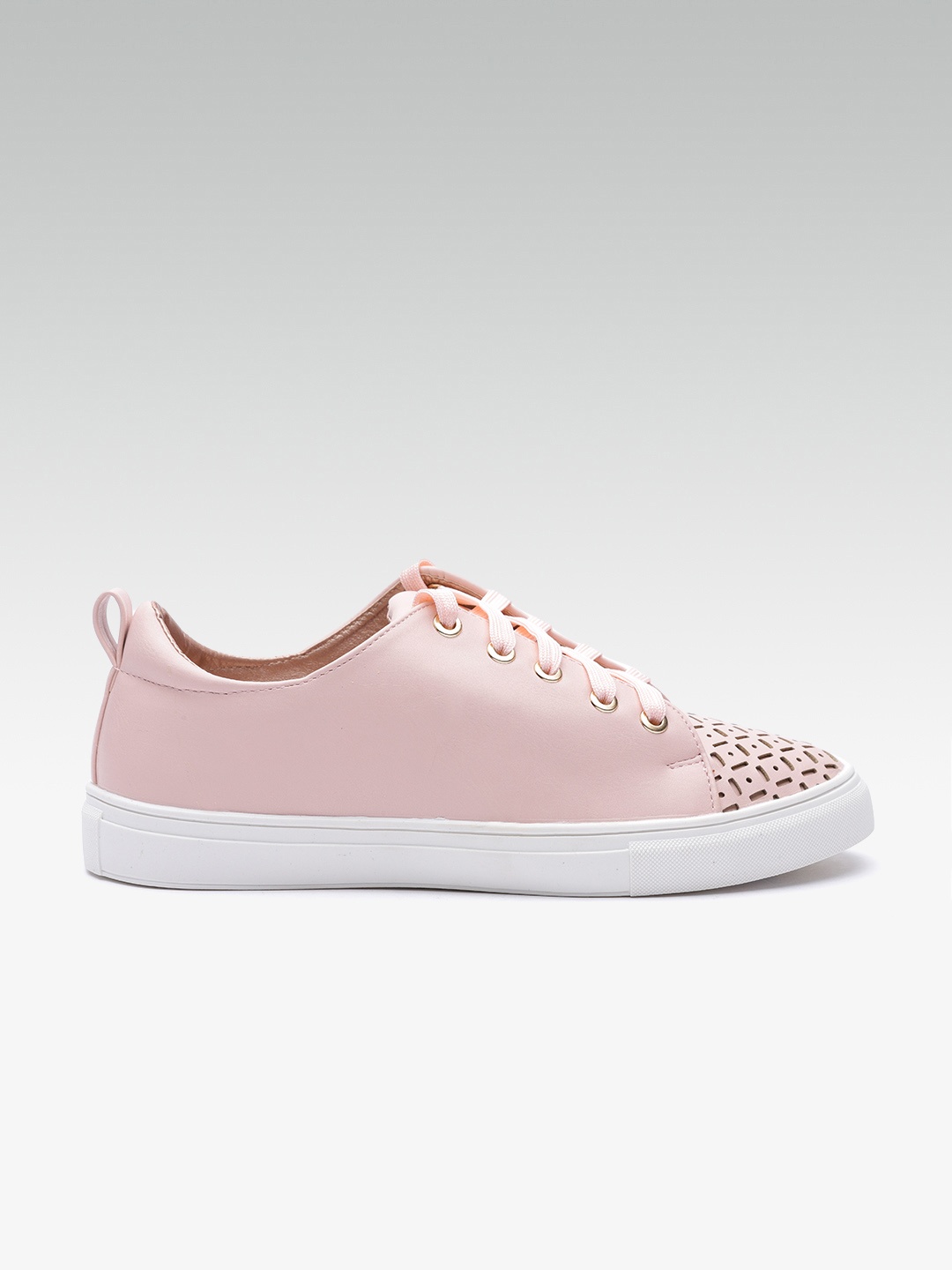 

Elle Women Pink Sneakers With Cut Out Detail