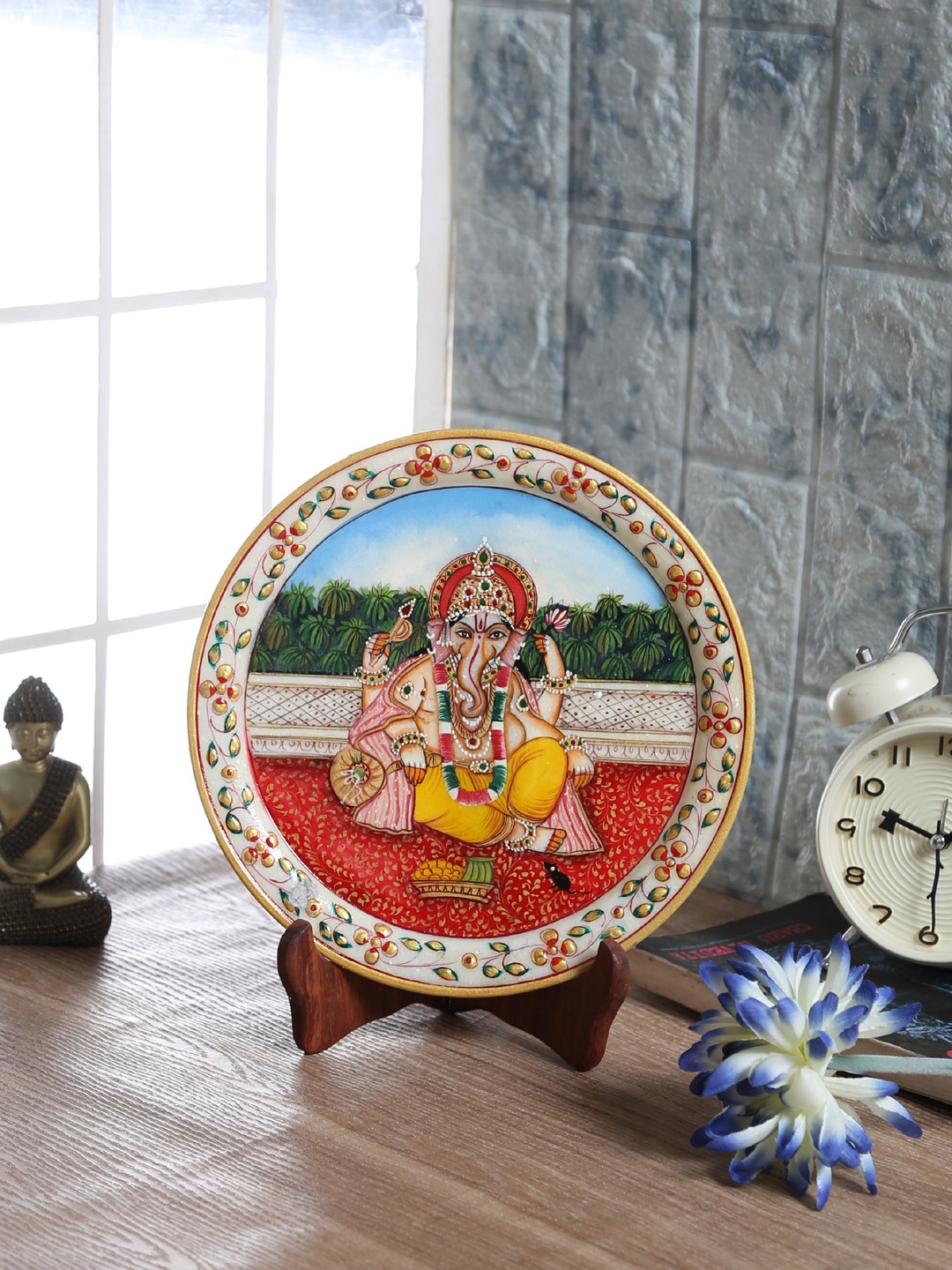 

Aapno Rajasthan Multicoloured Lord Ganesha Showpiece, Multi