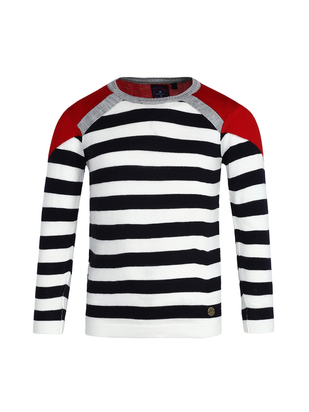 

Cayman Girls Red & Black Striped Pullover