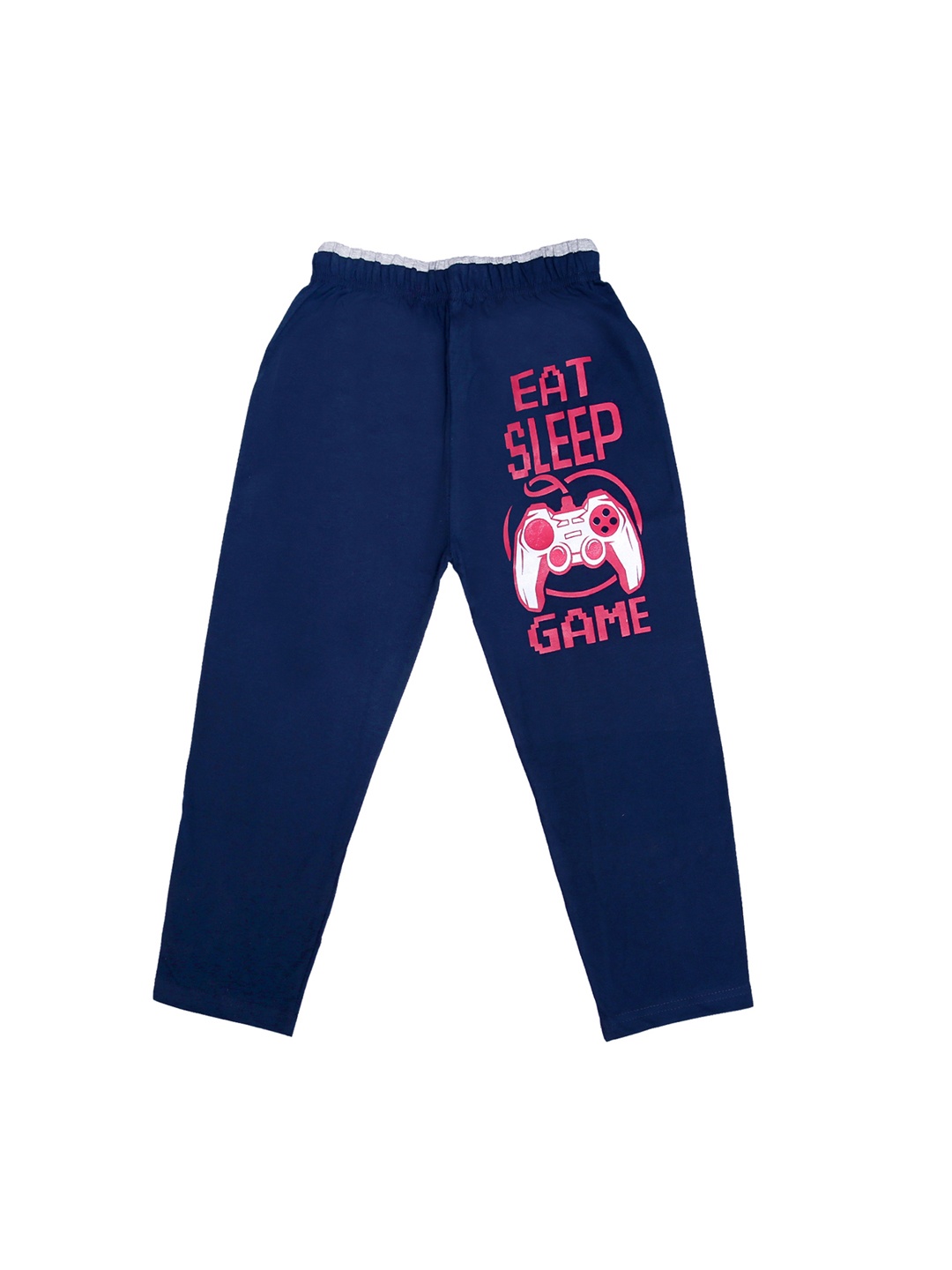 

SWEET ANGEL Unisex Navy Blue Straight-Fit Track Pants