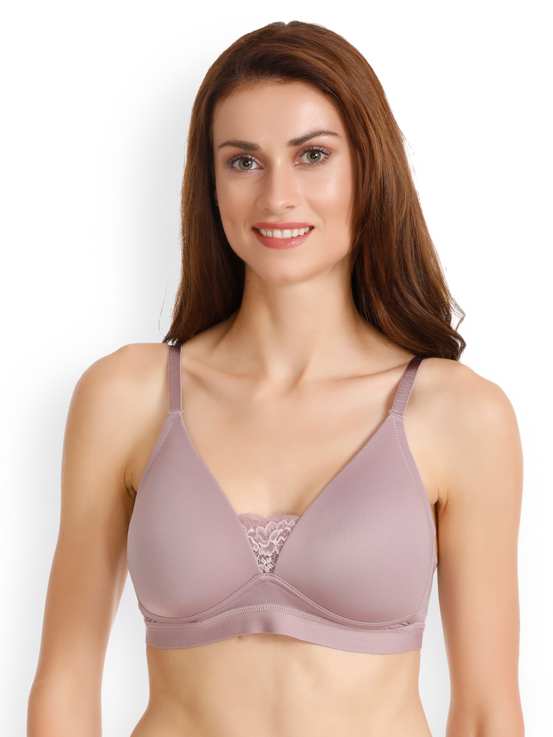 

Zivame Mauve Solid Underwired Lightly Padded T-shirt Bra ZI1508FASHPURPL