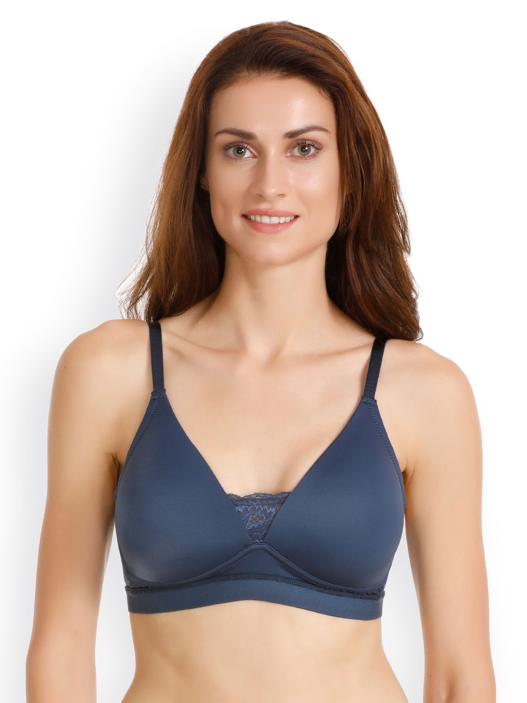 

Zivame Blue Solid Underwired Lightly Padded T-shirt Bra ZI1508FASHZBLUE