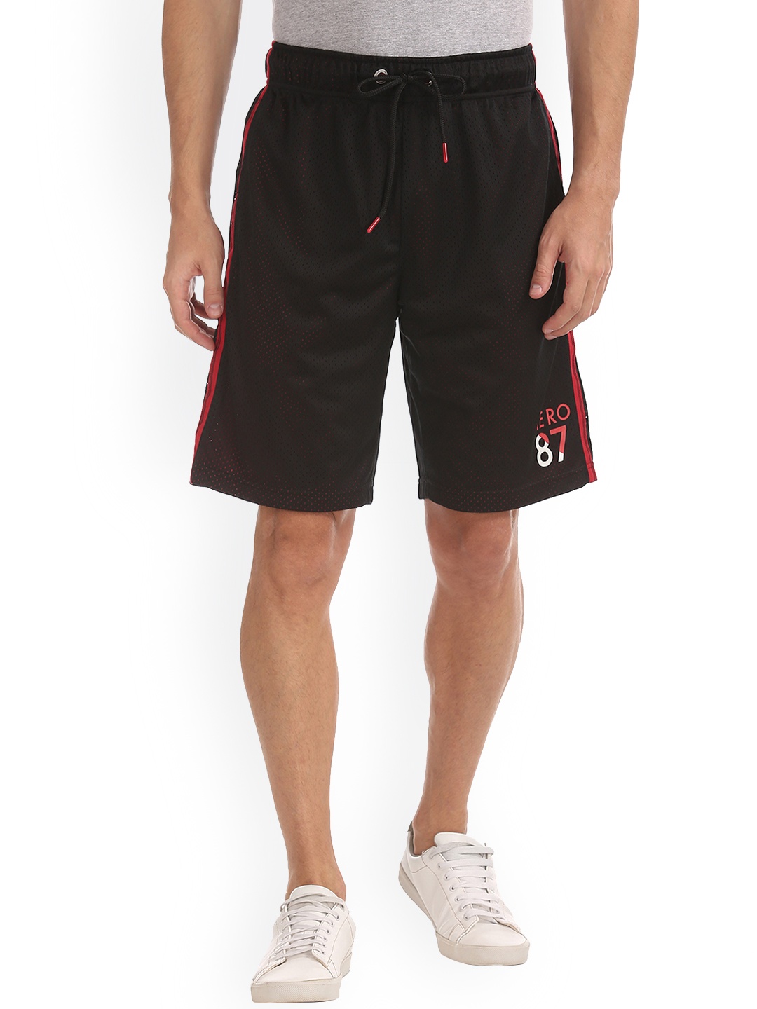 

Aeropostale Men Black Solid Regular Fit Regular Shorts