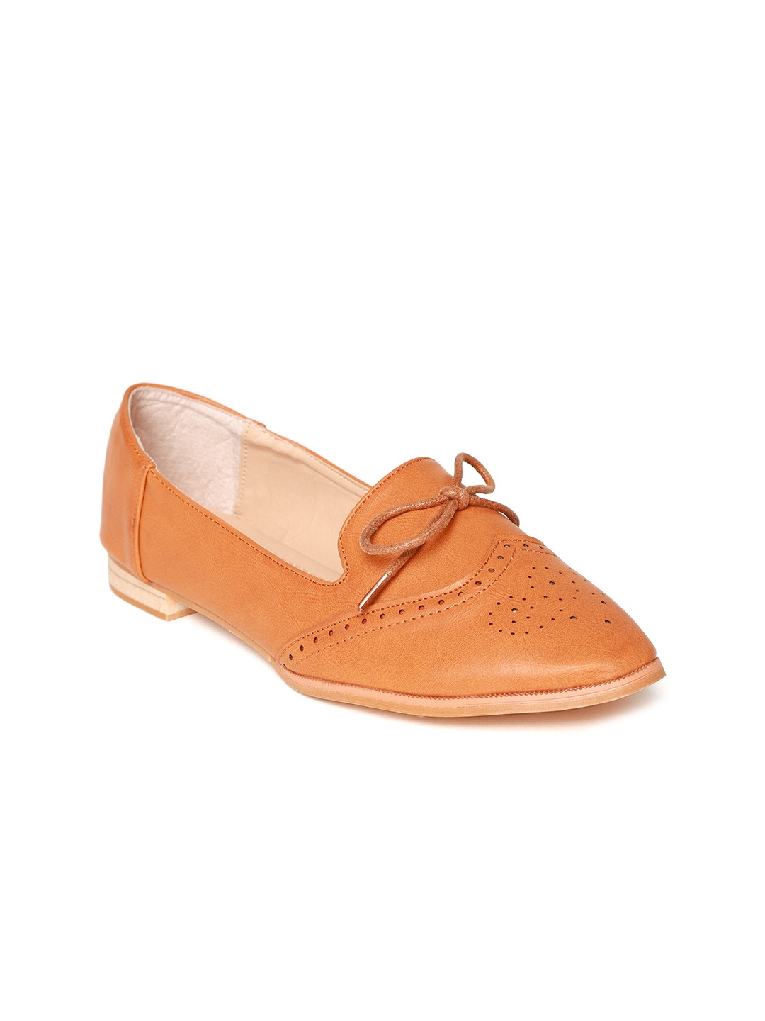 

red pout Women Tan Brown Textured Slip-Ons