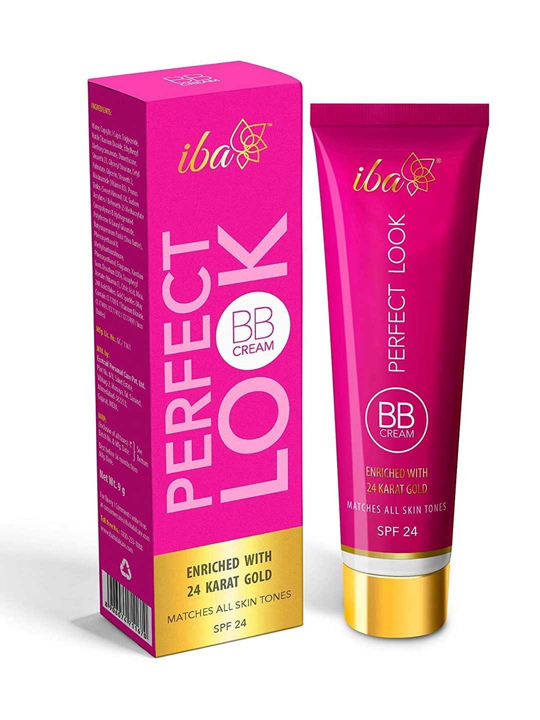 

Iba Women Perfect Look BB Cream with 24 Karat Gold 30 g, Pink