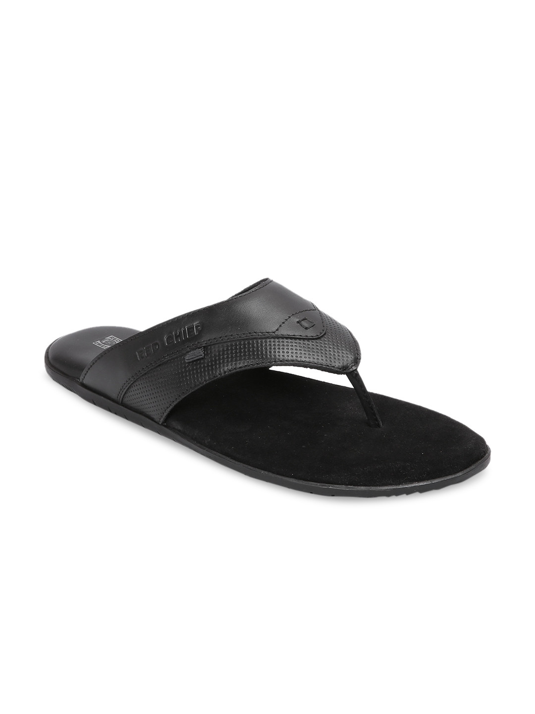 

Red Chief Men Black Comfort Sandals