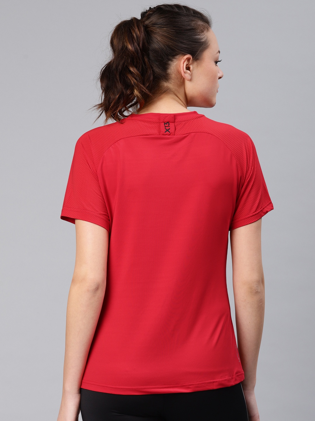 

HRX by Hrithik Roshan Women Red Training T-shirt