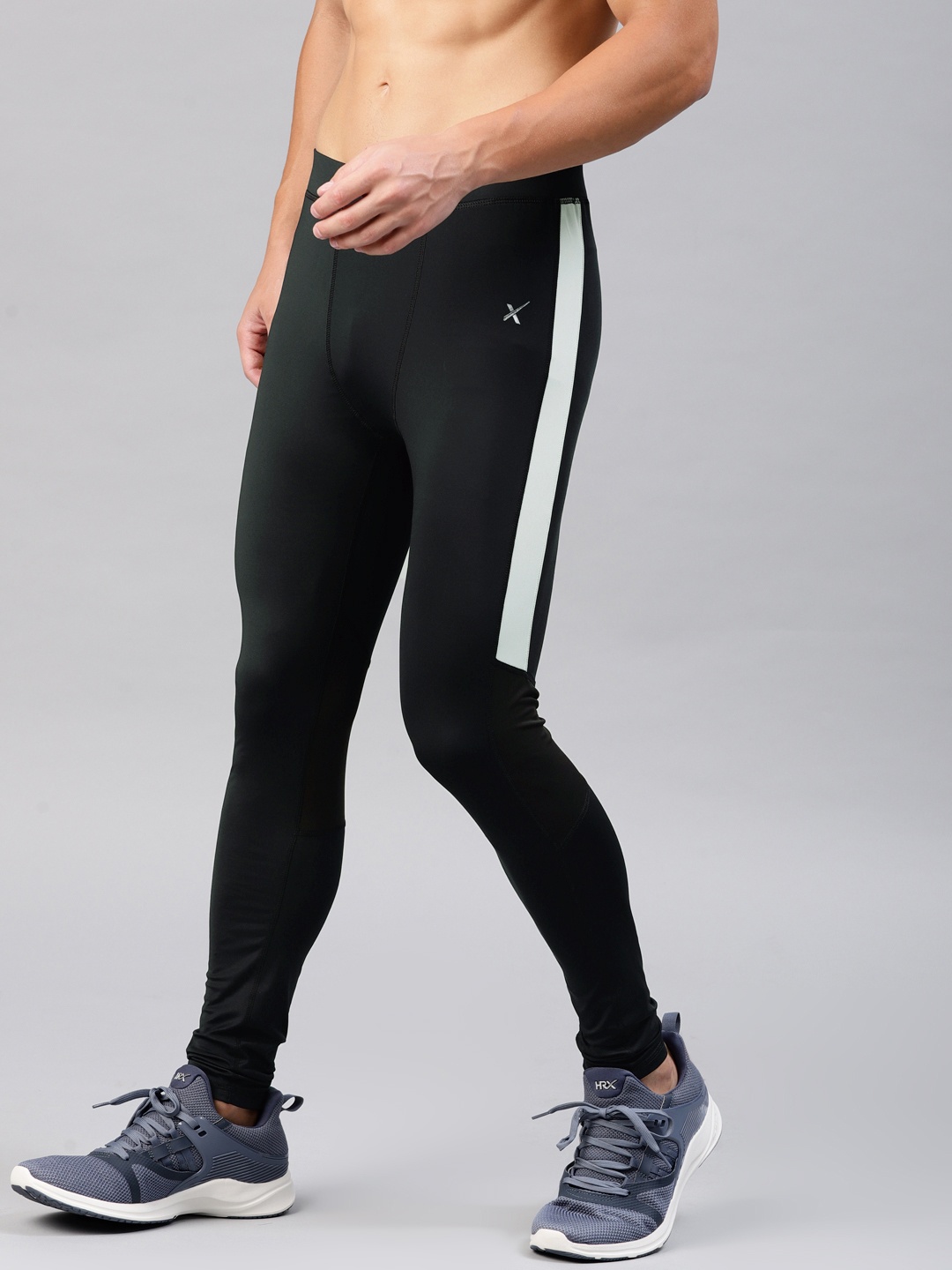

HRX by Hrithik Roshan Men Navy Blue Solid RAPID-DRY Training Tights