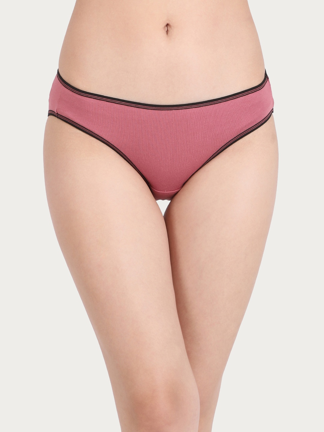

Clovia Women Pink Solid Low Waist Bikini Briefs PN2557P22XL
