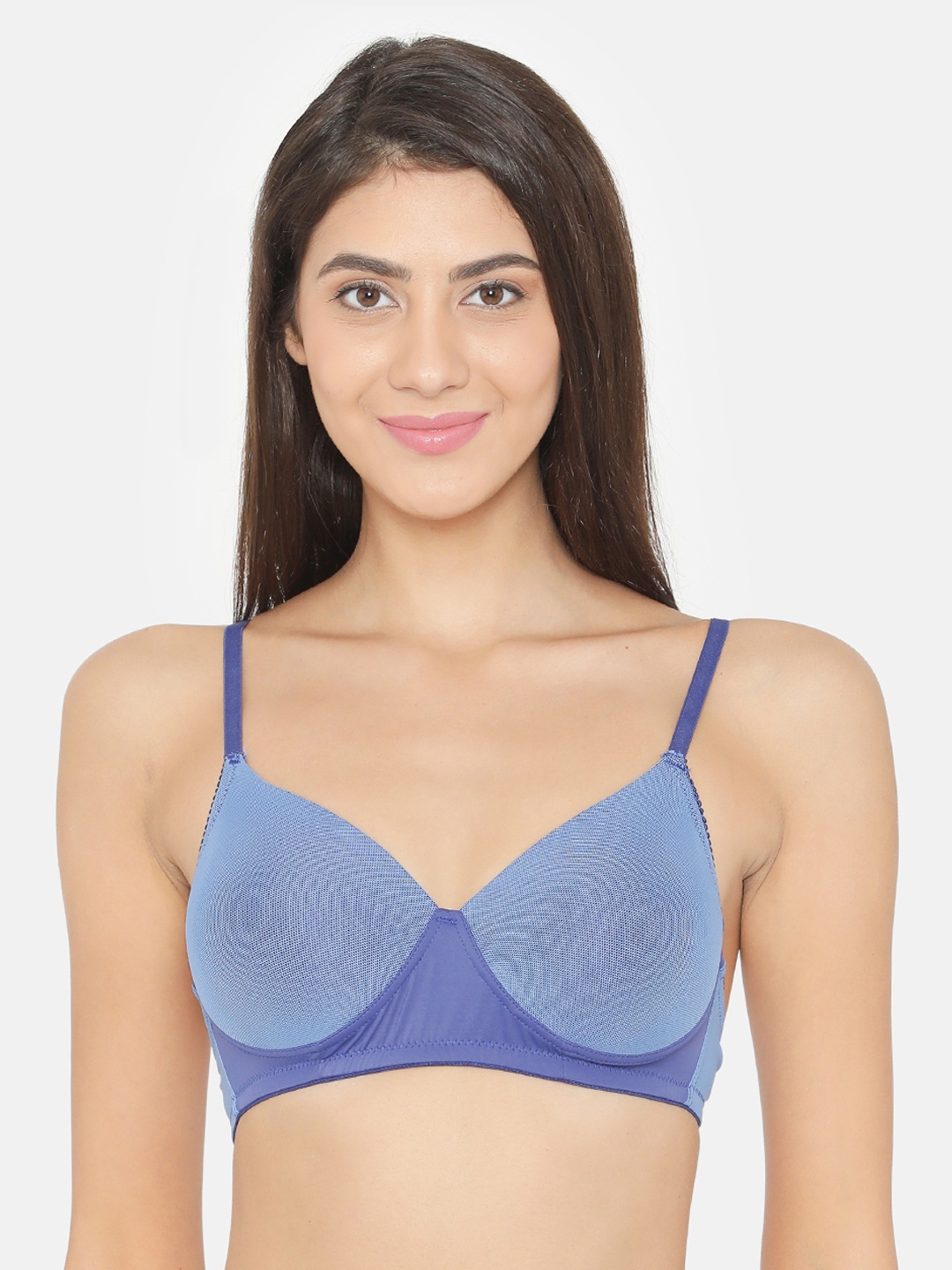 

Clovia Padded Non-Wired T-Shirt Bra, Blue