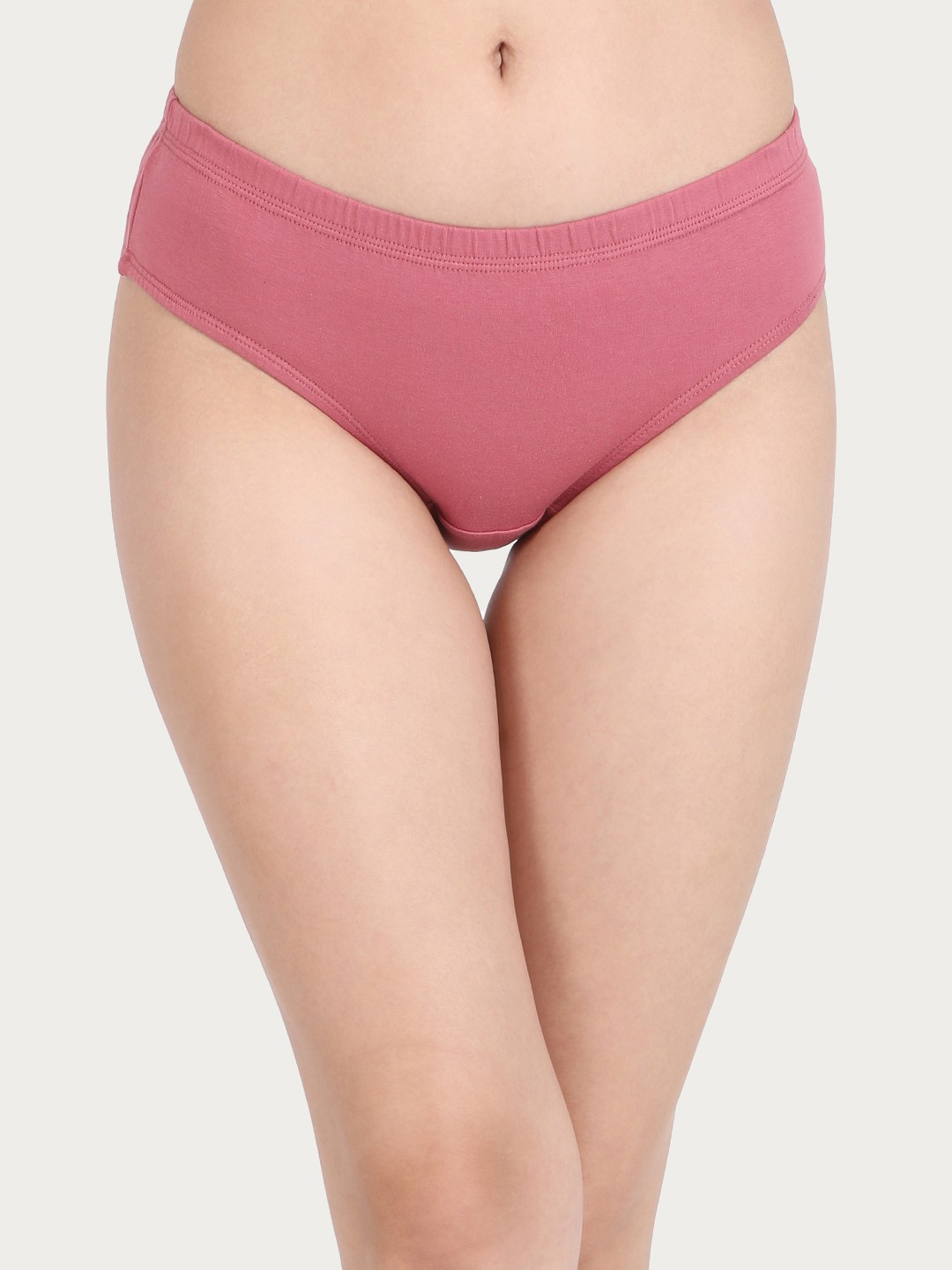 

Clovia Women Pink Solid Mid Waist Hipster Briefs PN2508A22