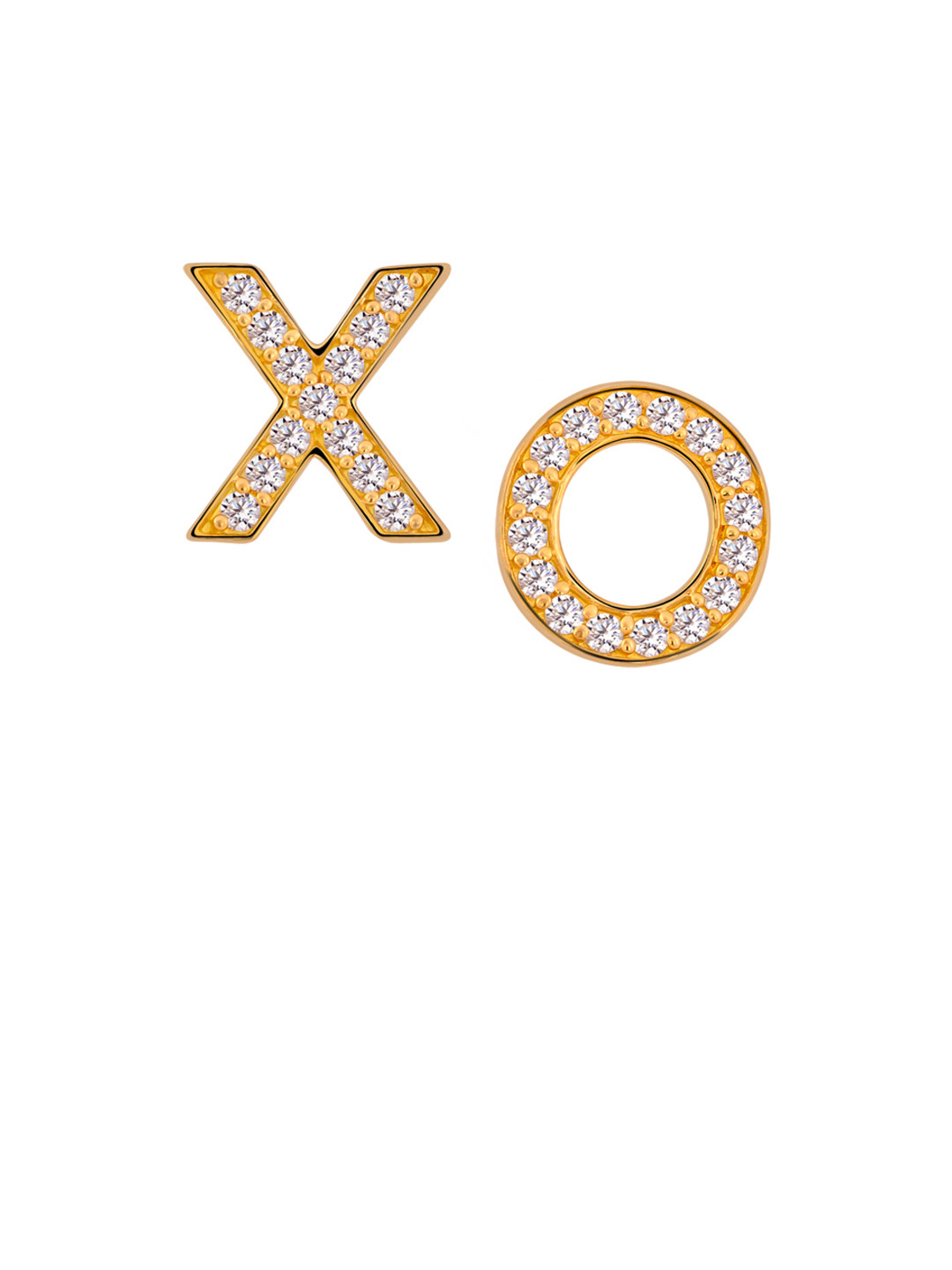 

TALISMAN Silver-Toned & Rose Gold-Plated Handcrafted Contemporary Studs