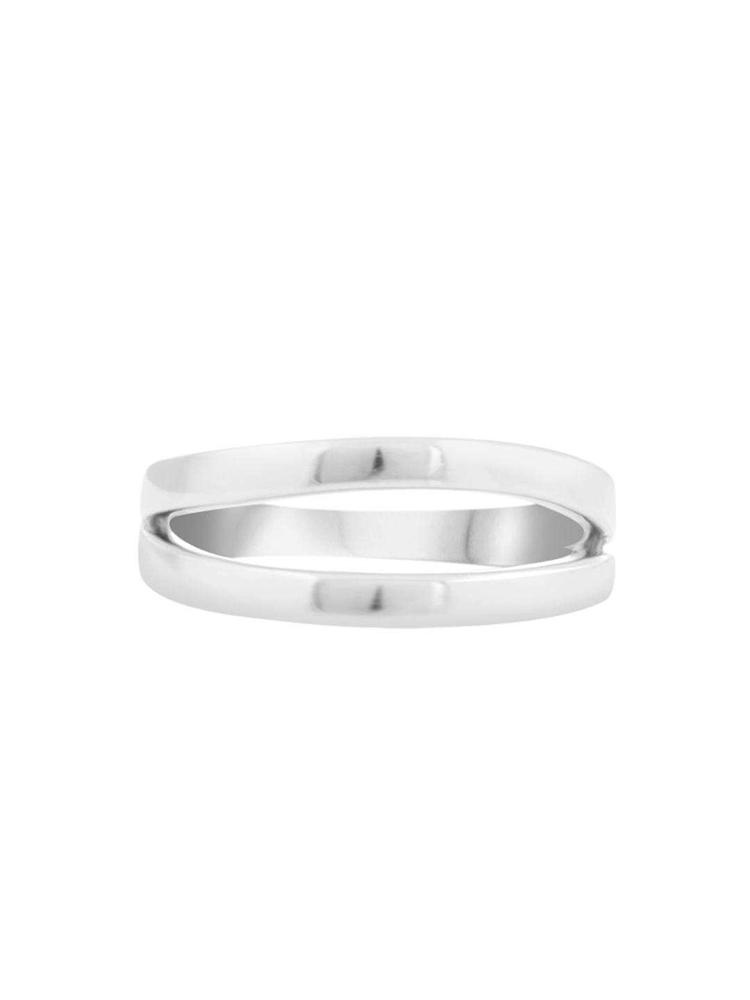 

TALISMAN Women Rhodium-Plated Silver-Toned Handcrafted Ring