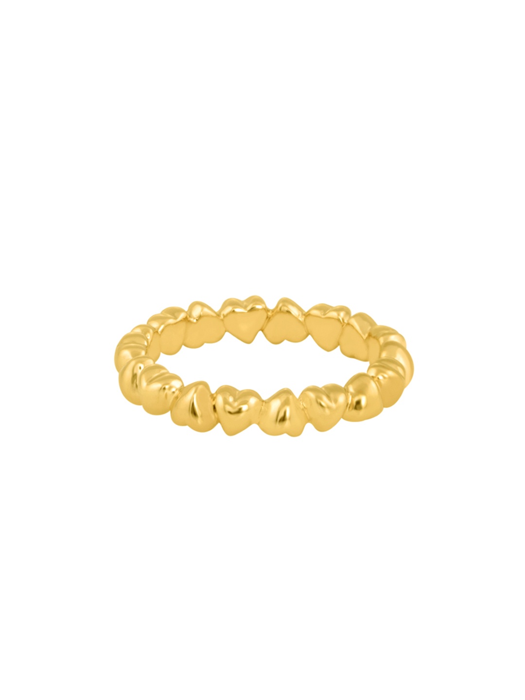 

TALISMAN Women Gold-Plated Textured Handcrafted Finger Ring