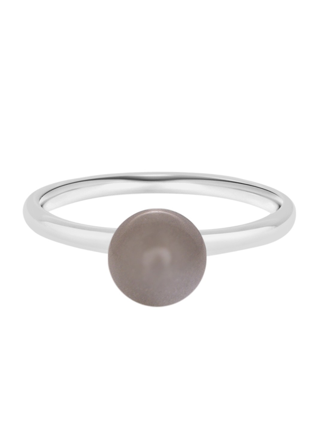 

TALISMAN Women Rhodium-Plated Silver-Toned Artificial Stone-Studded Handcrafted Ring