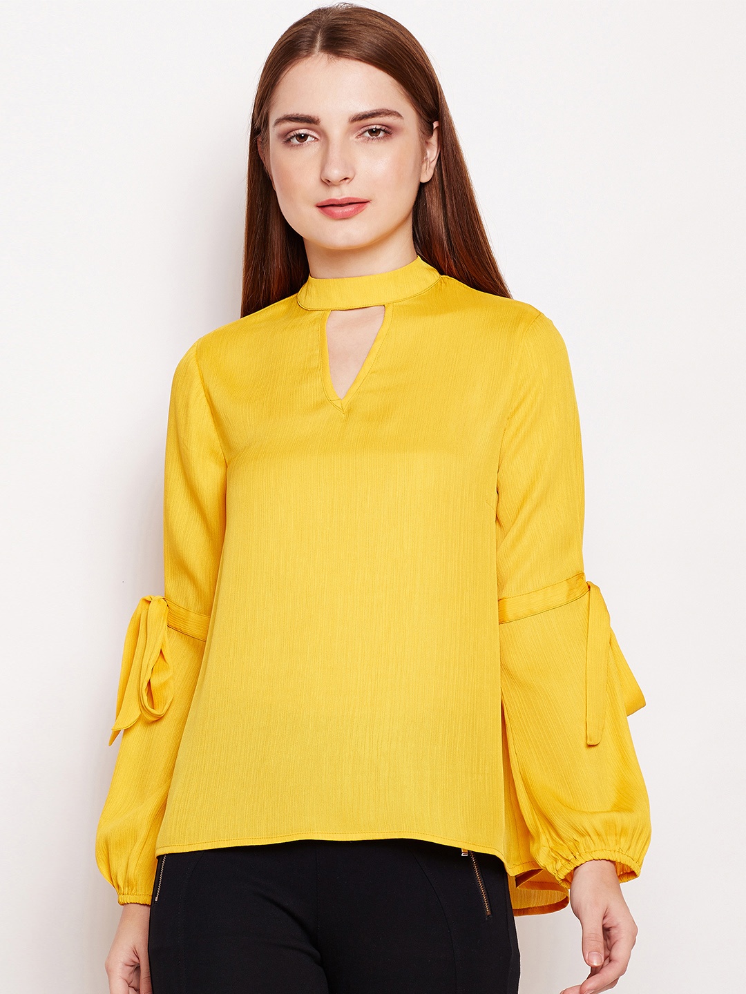 

Oxolloxo Women Yellow Solid Top