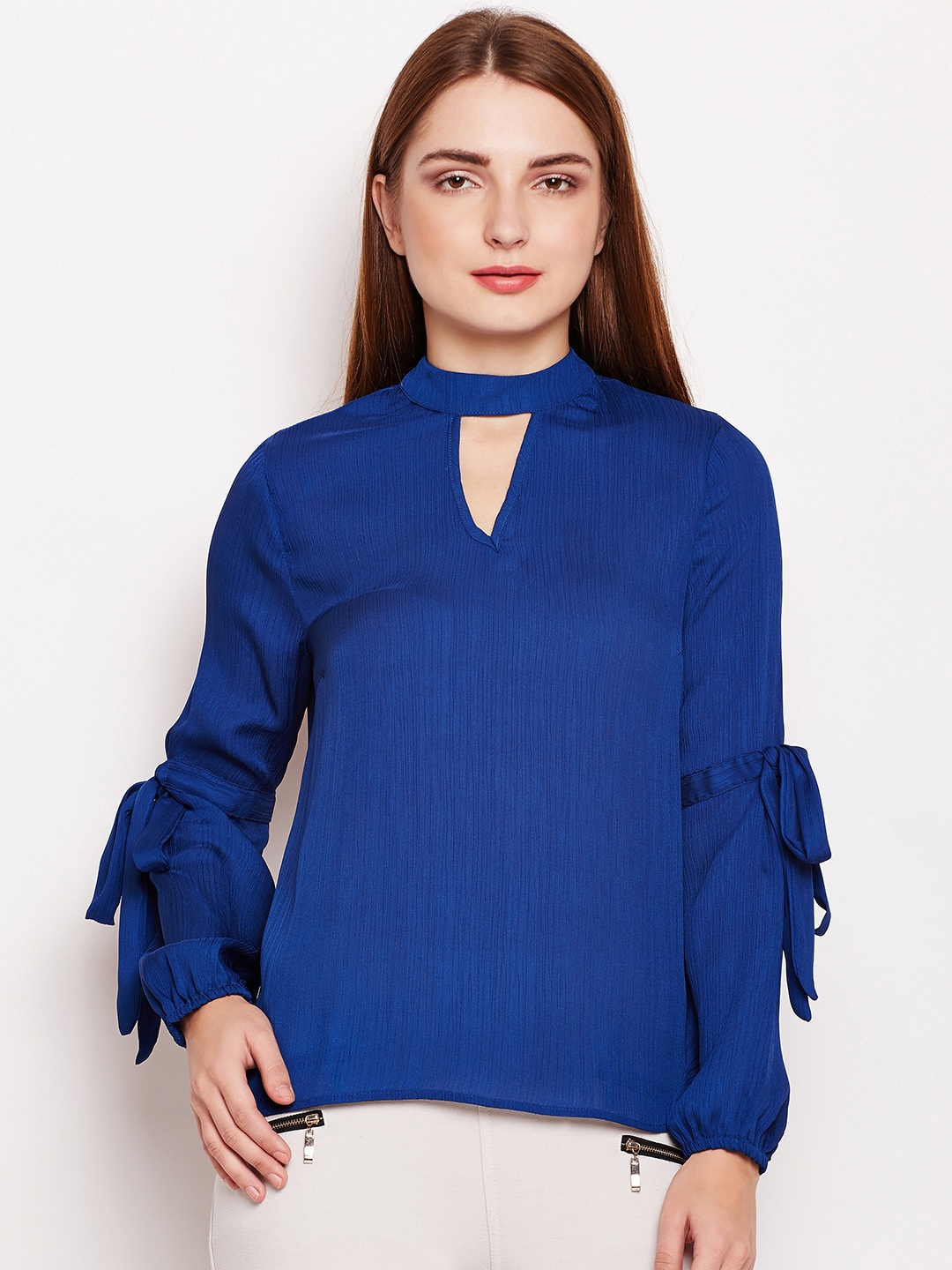 

Oxolloxo Women Blue Solid Top