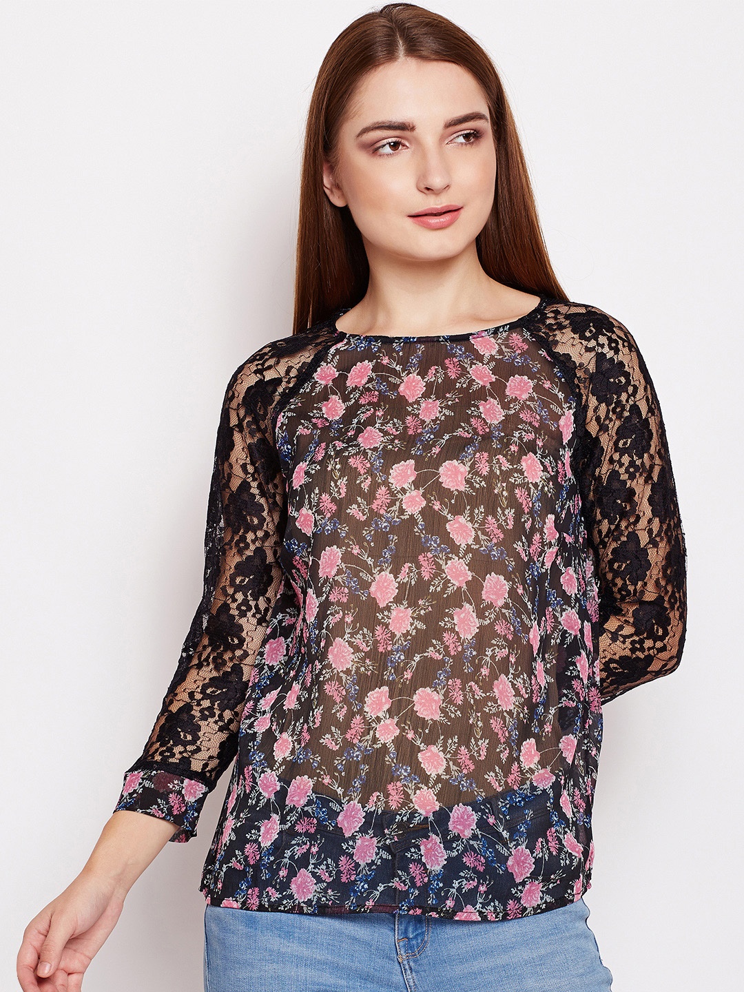 

Oxolloxo Women Black Printed Top