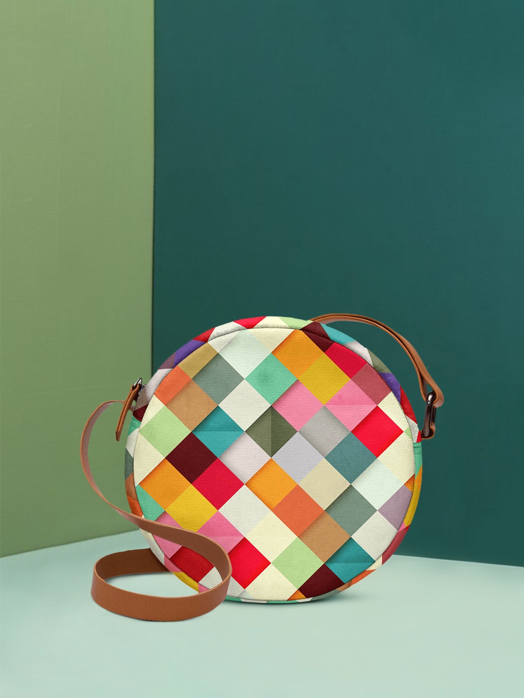 

DailyObjects Multicoloured Printed Sling Bag, Multi
