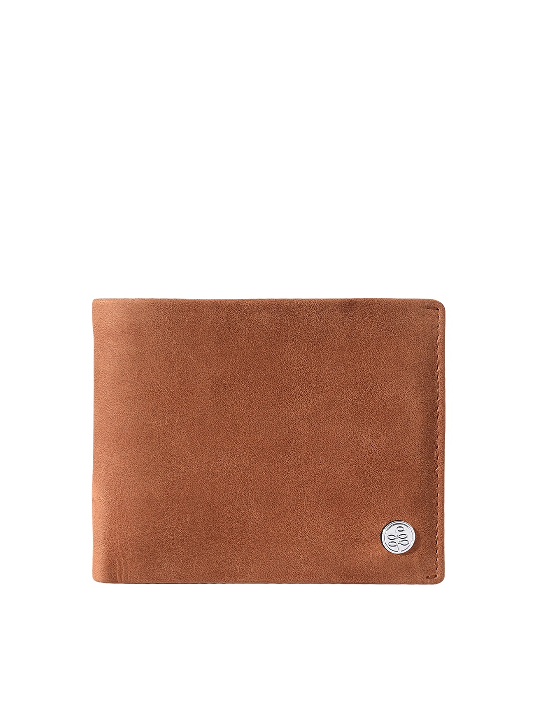 

Eske Men Brown Solid Two Fold Leather Wallet