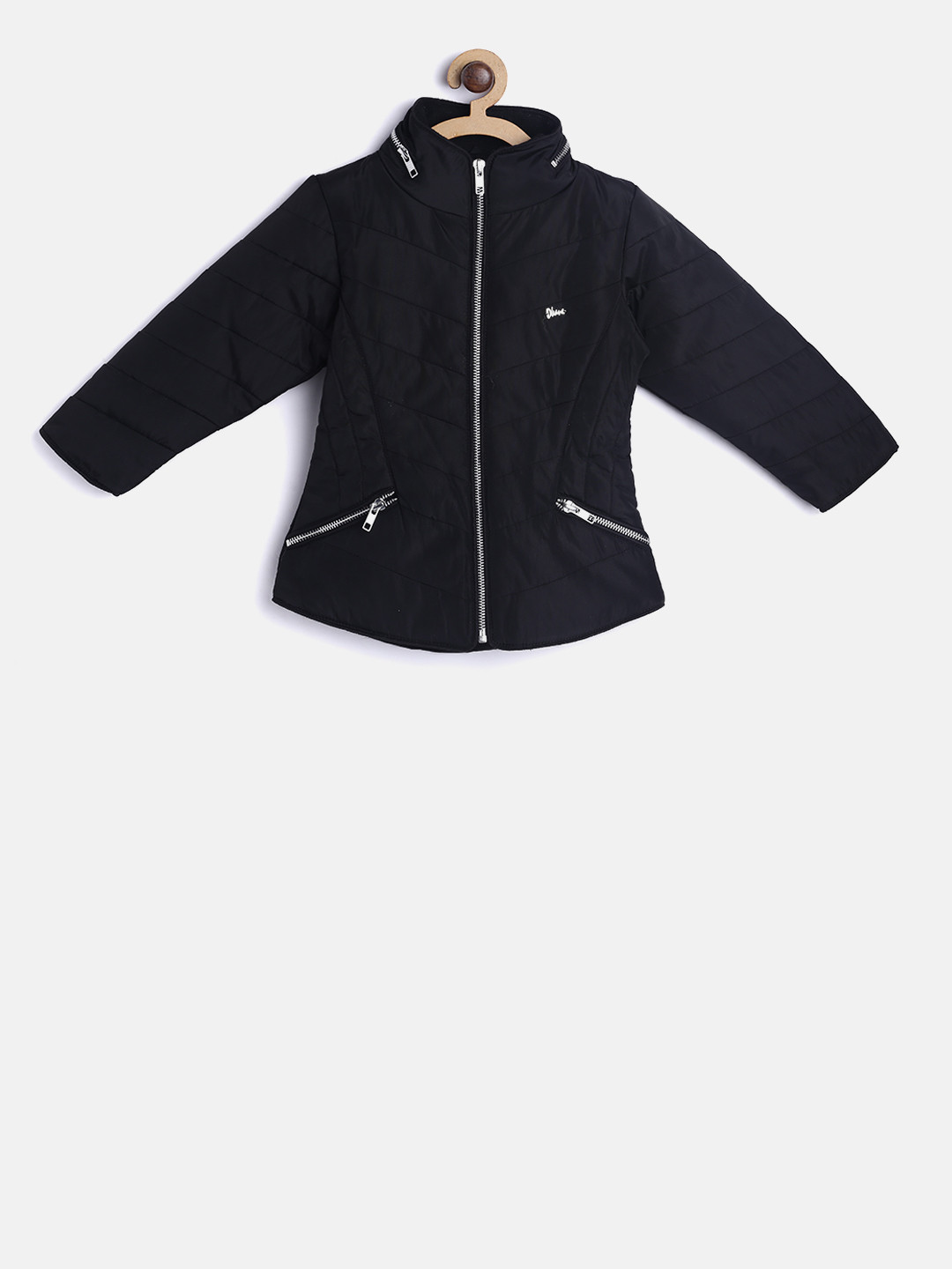 

Okane Girls Black Solid Padded Jacket