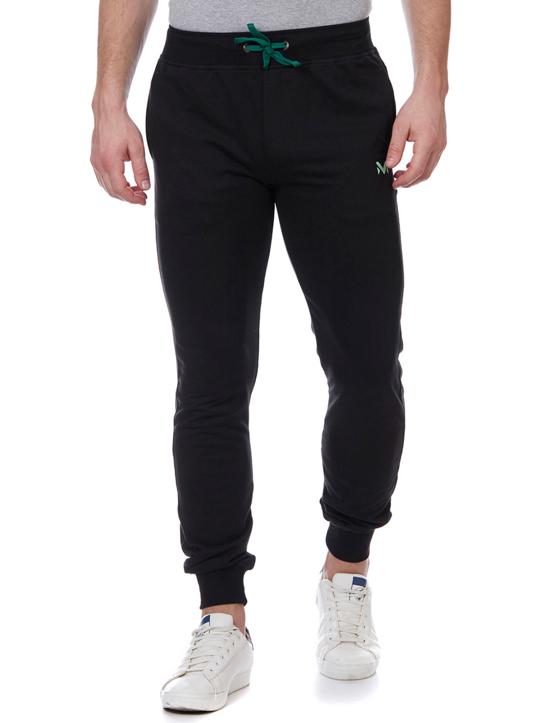 

VINENZIA Men Black Slim Fit Joggers