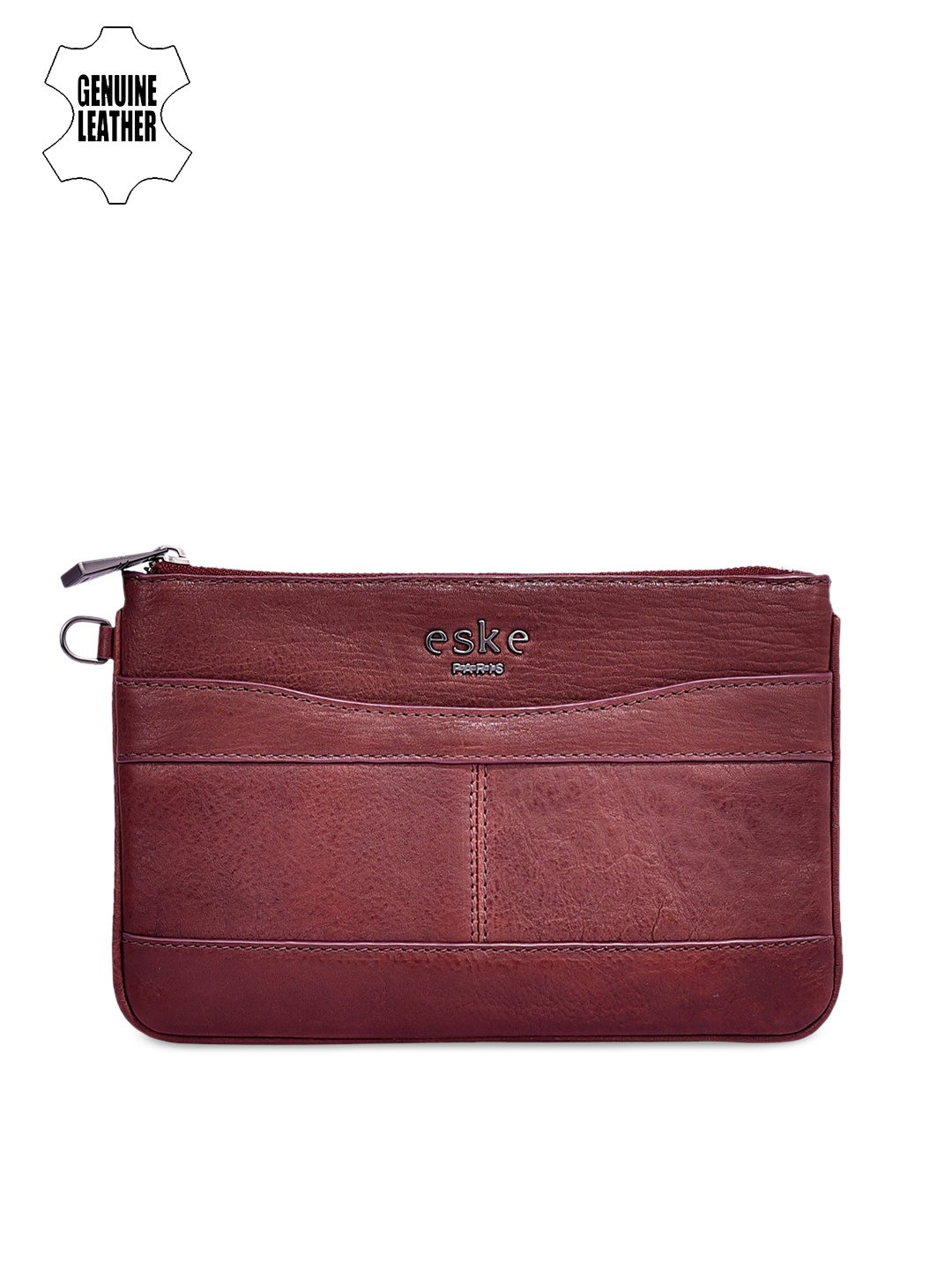 

Eske Men Brown Leather Travel Pouch