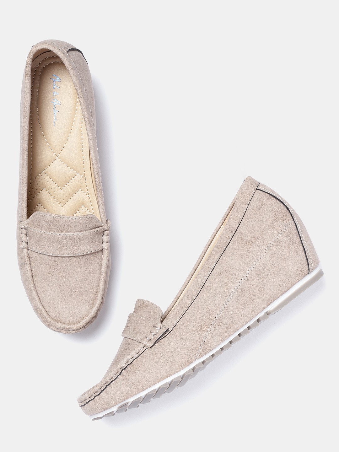 

Mast & Harbour Women Beige Solid Pumps