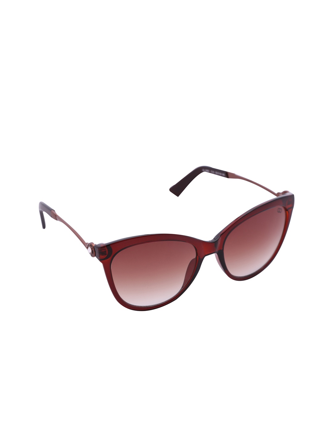 GIO COLLECTION Women Oval Sunglasses GL5062C10, Brown