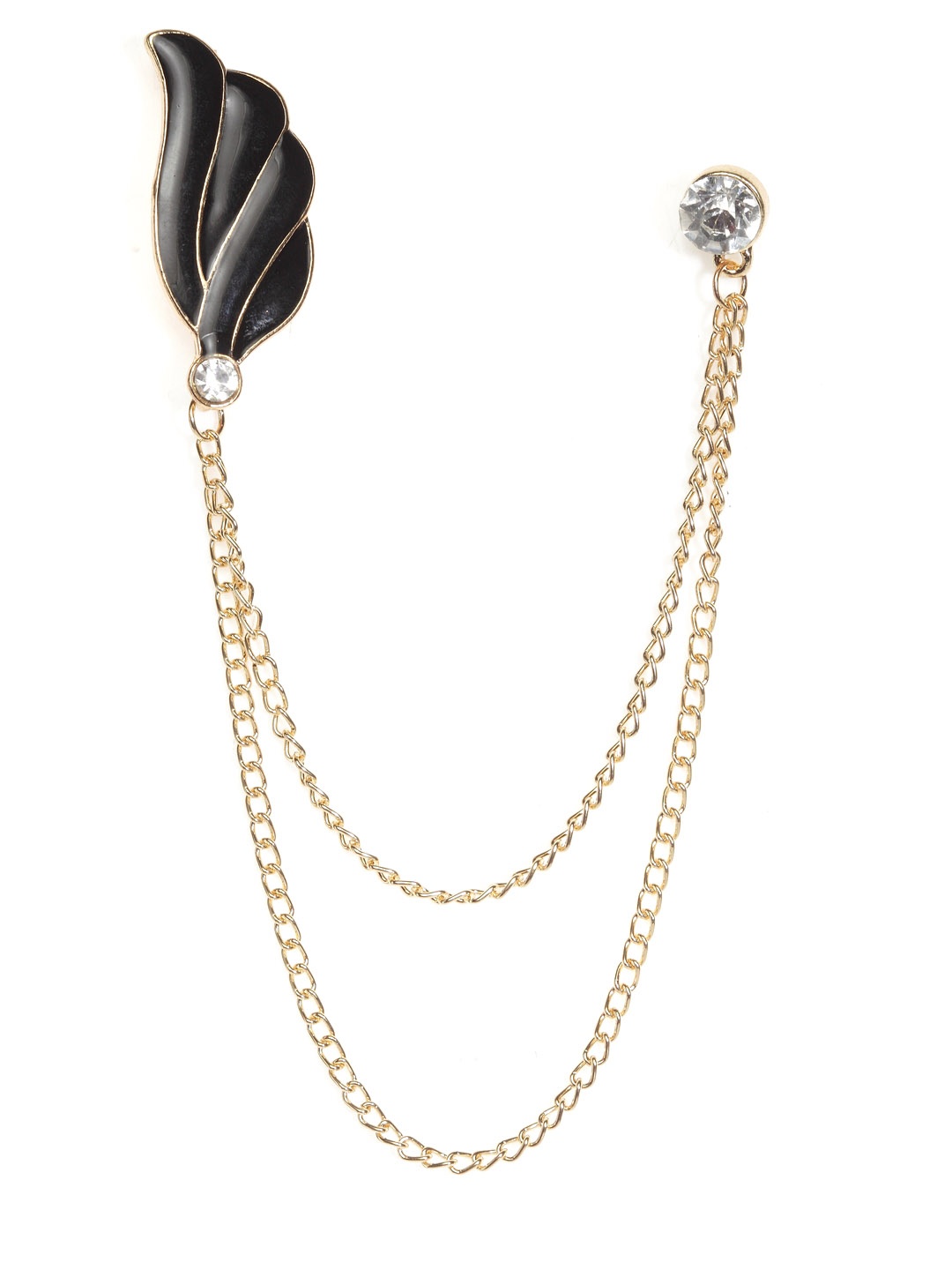 

Alvaro Castagnino Men Gold-Toned & Black Brooch