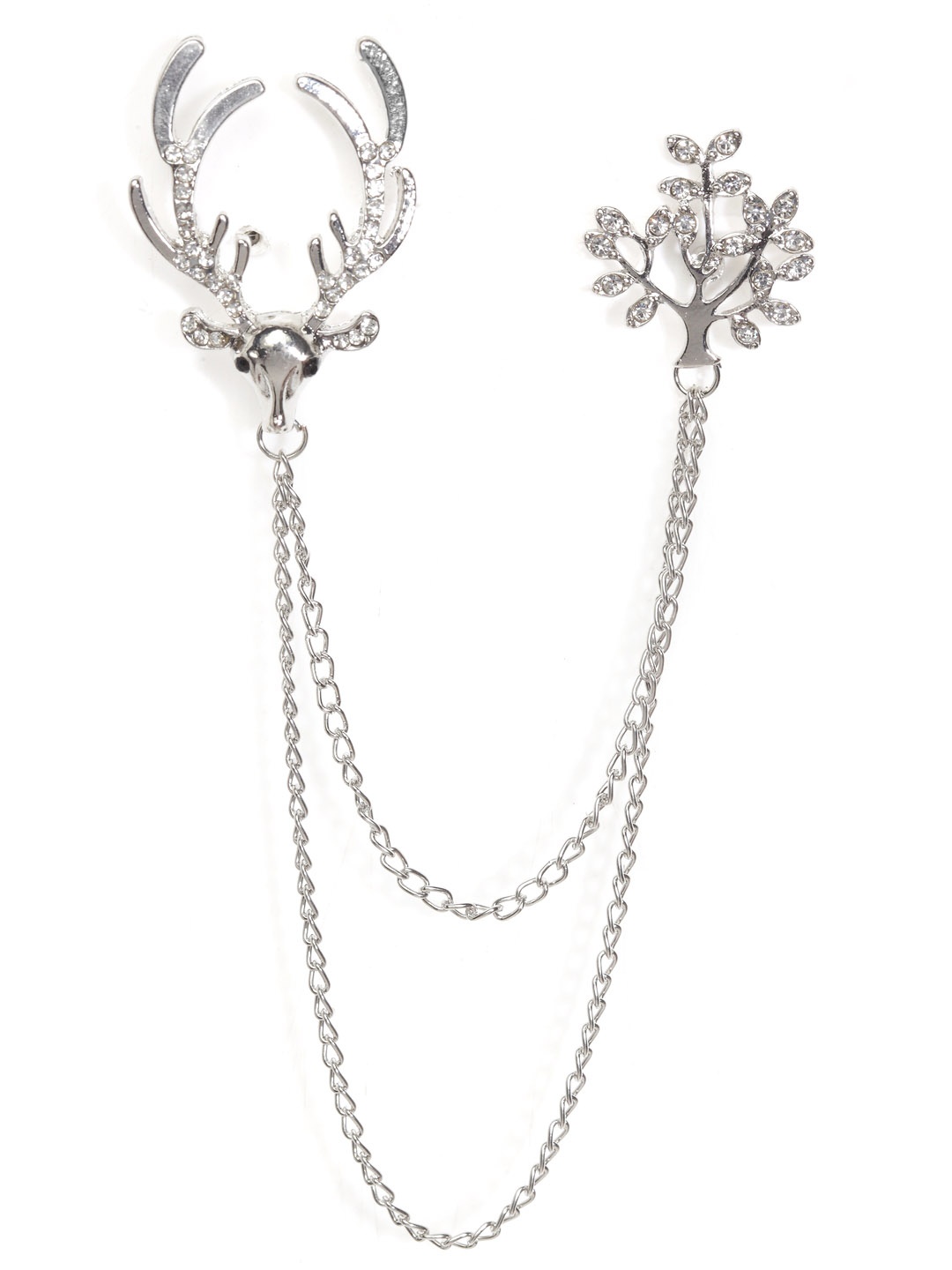 

Alvaro Castagnino Men Silver-Toned Brooch