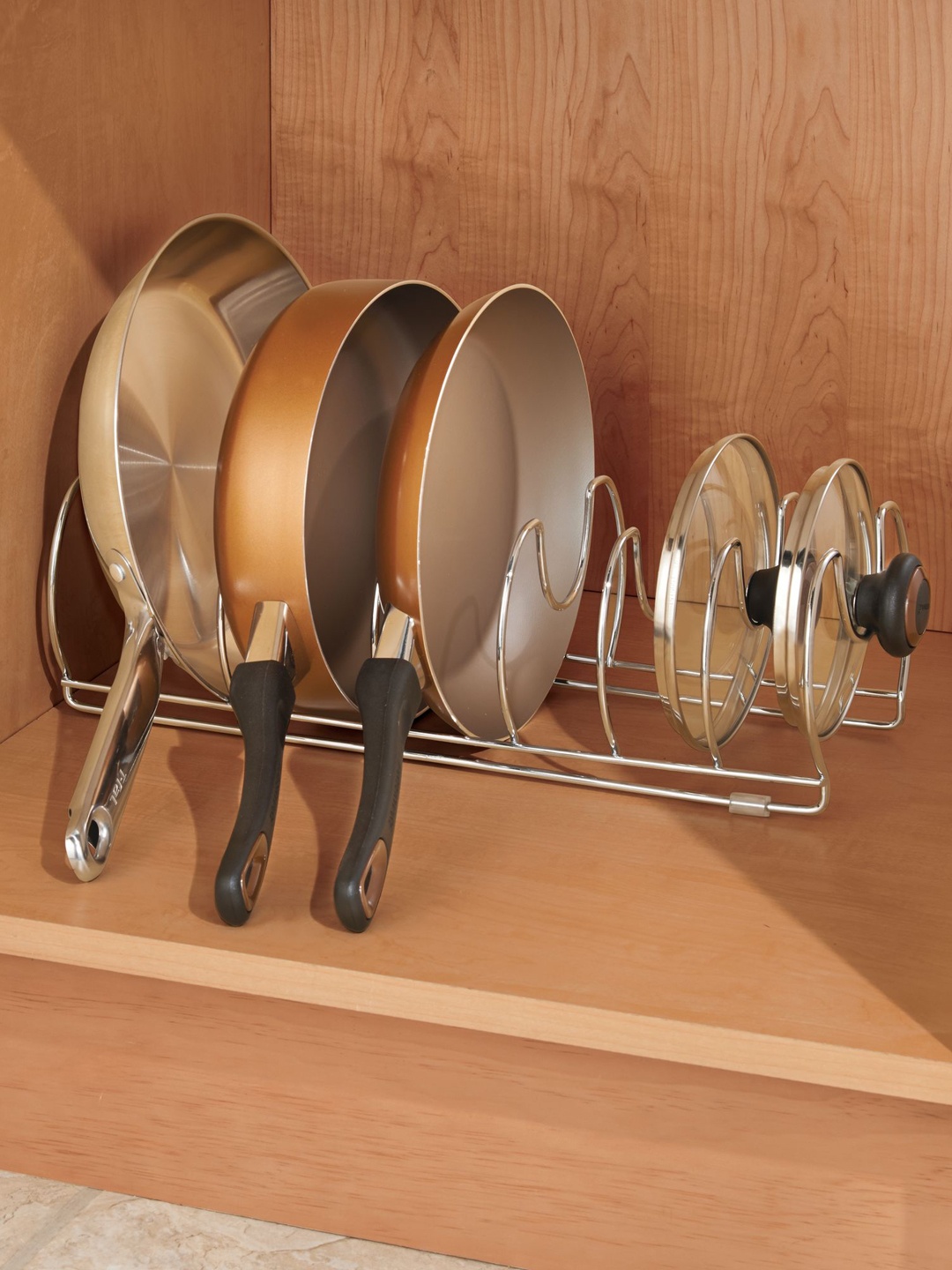 

INTERDESIGN Steel-Toned Pan Organiser