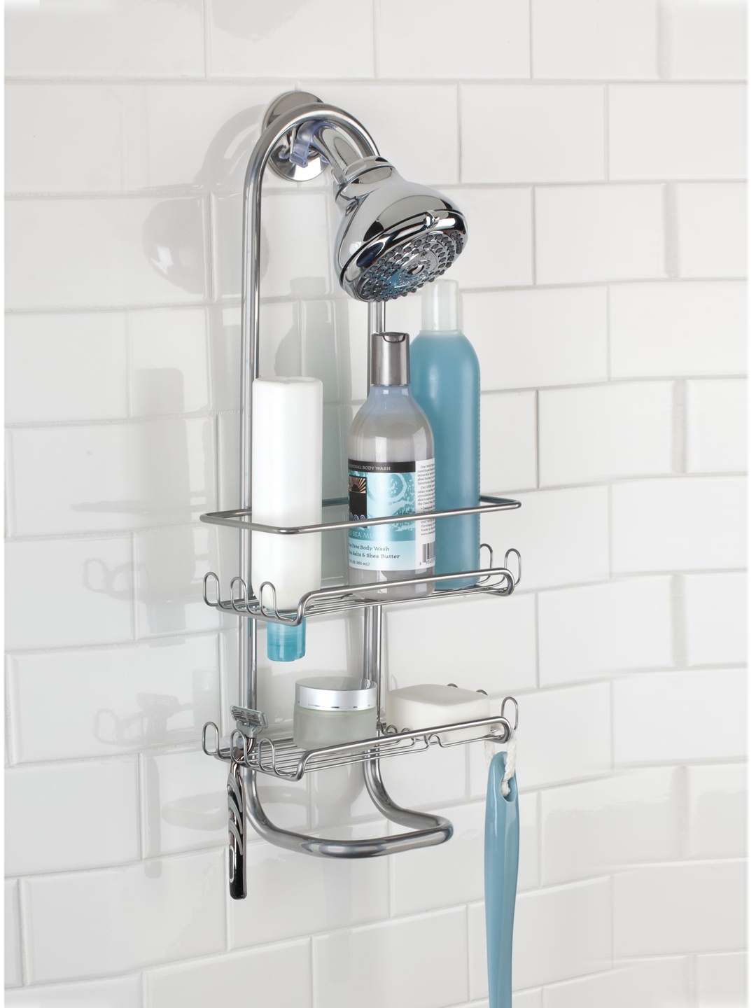 

INTERDESIGN Steel-Toned Adjustable Shower Caddy