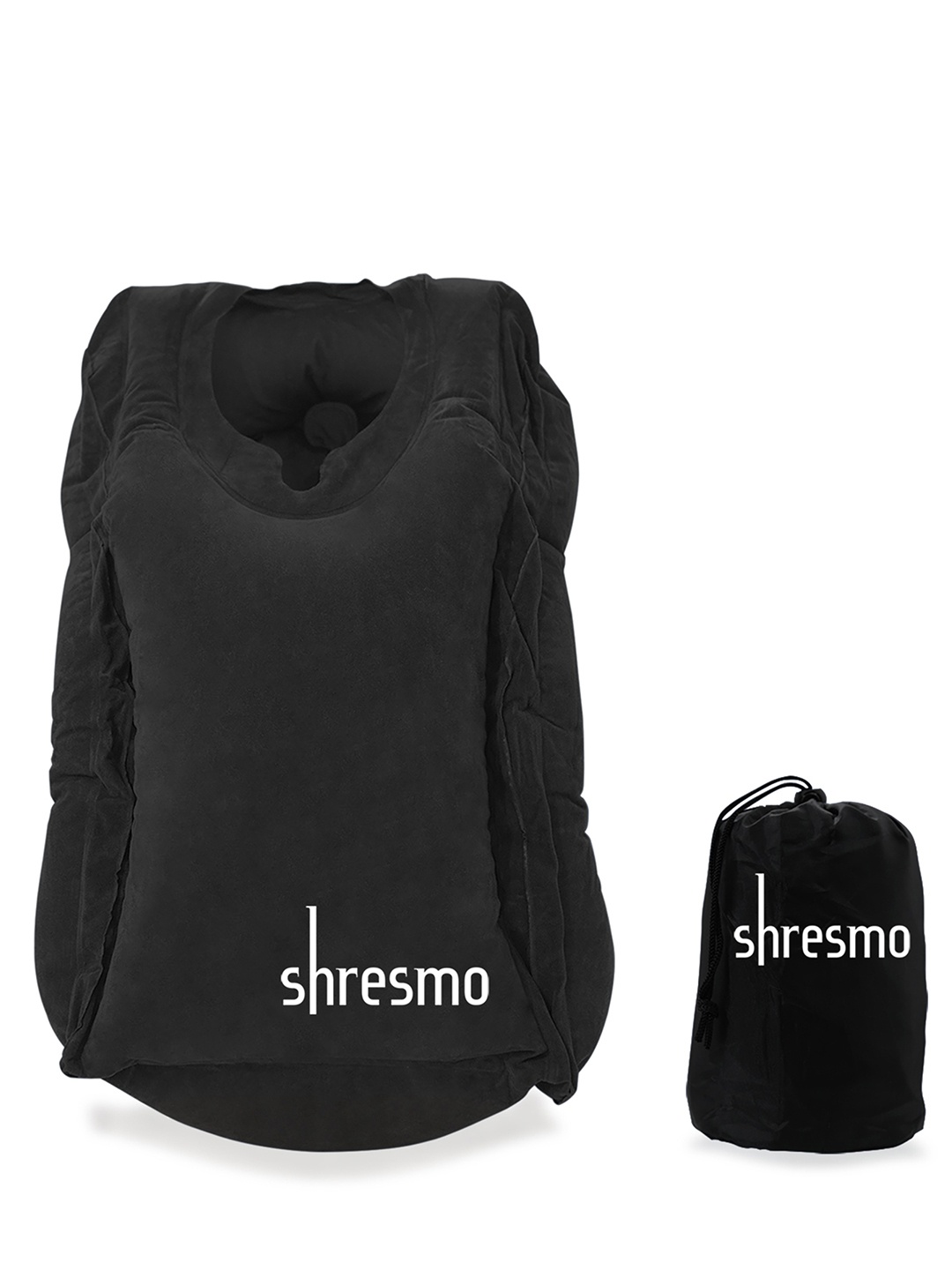 

Shresmo Unisex Black Travel Neck Pillow