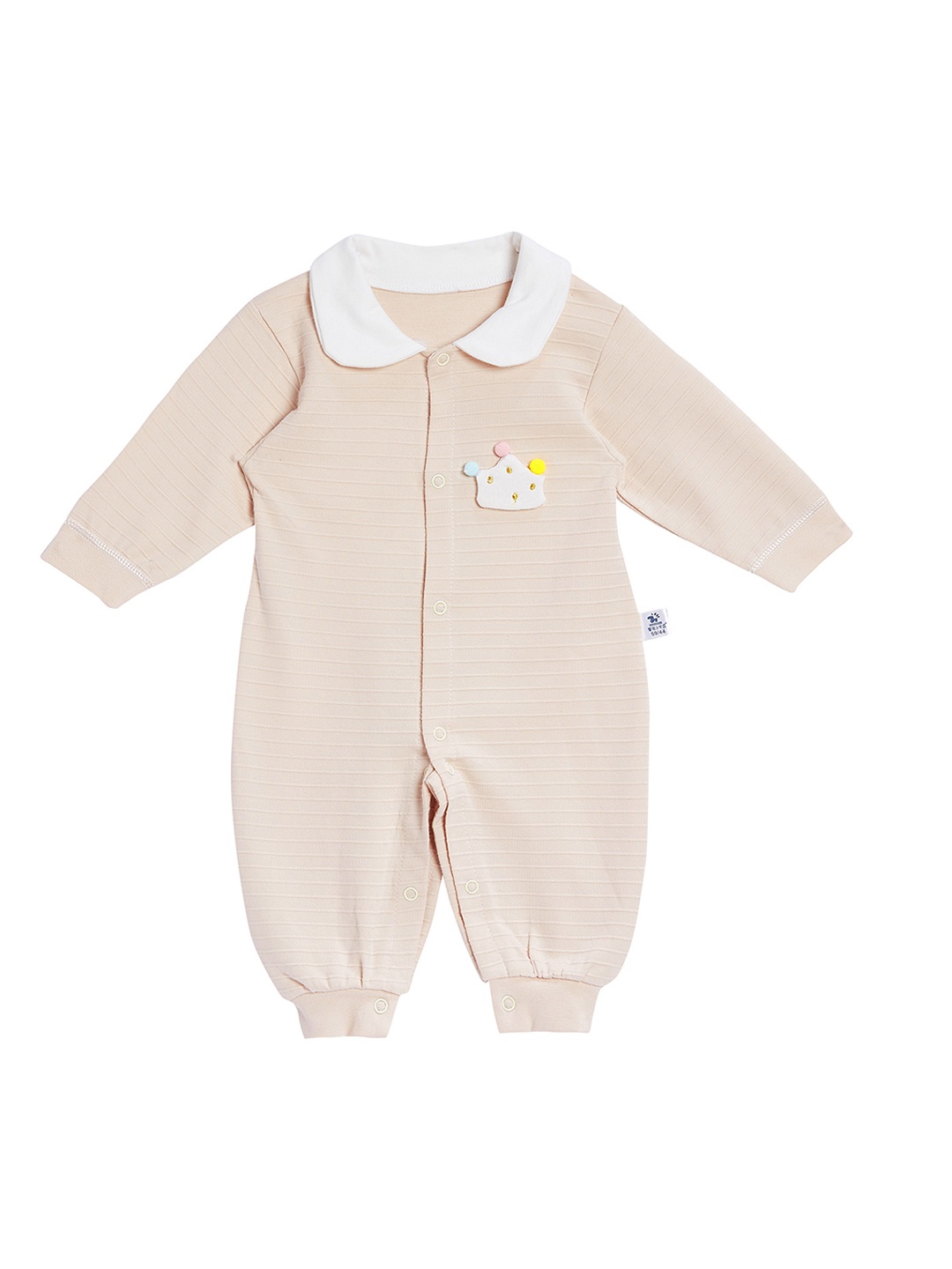 

Camey Kids Cream-Coloured Striped Romper