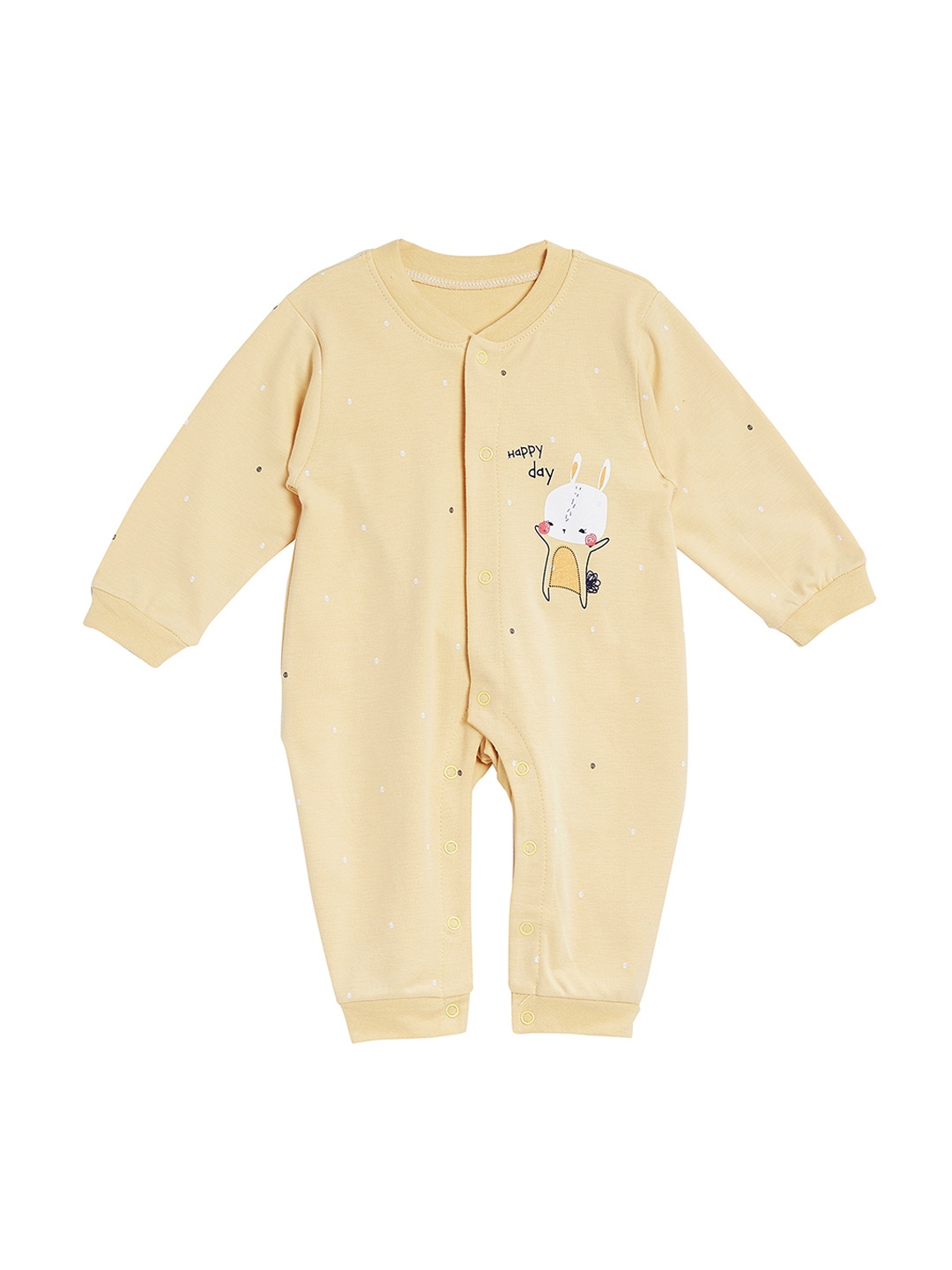 

Camey Kids Yellow Printed Romper