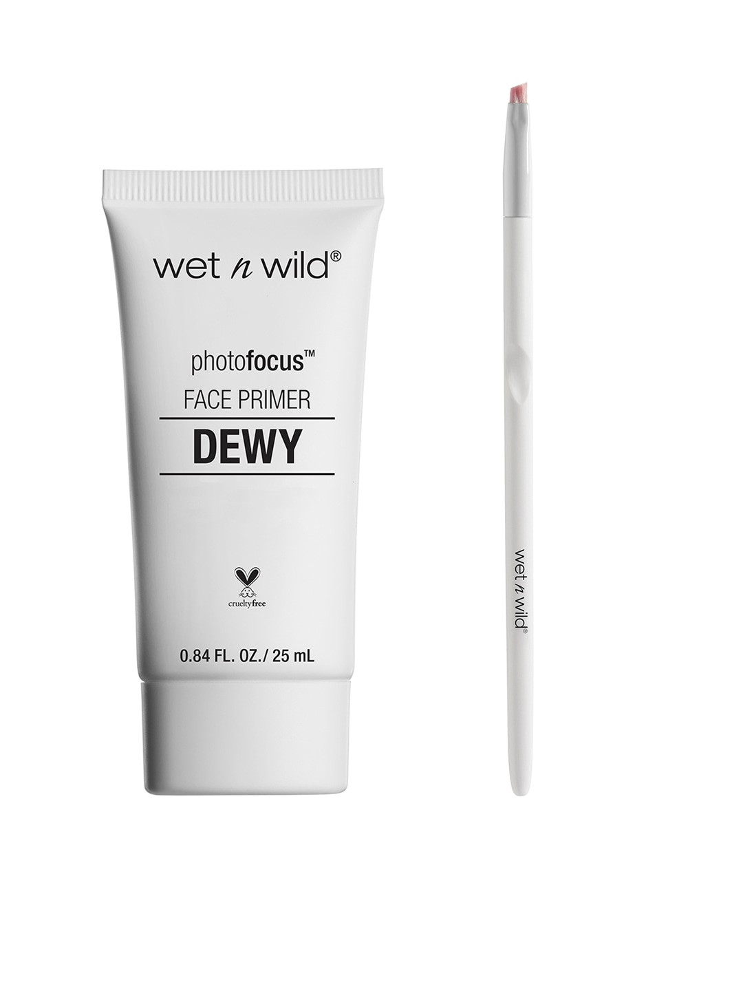 

Wet n Wild Sustainable Till Prime Do Us Part Face Primer & Makeup Brush, White