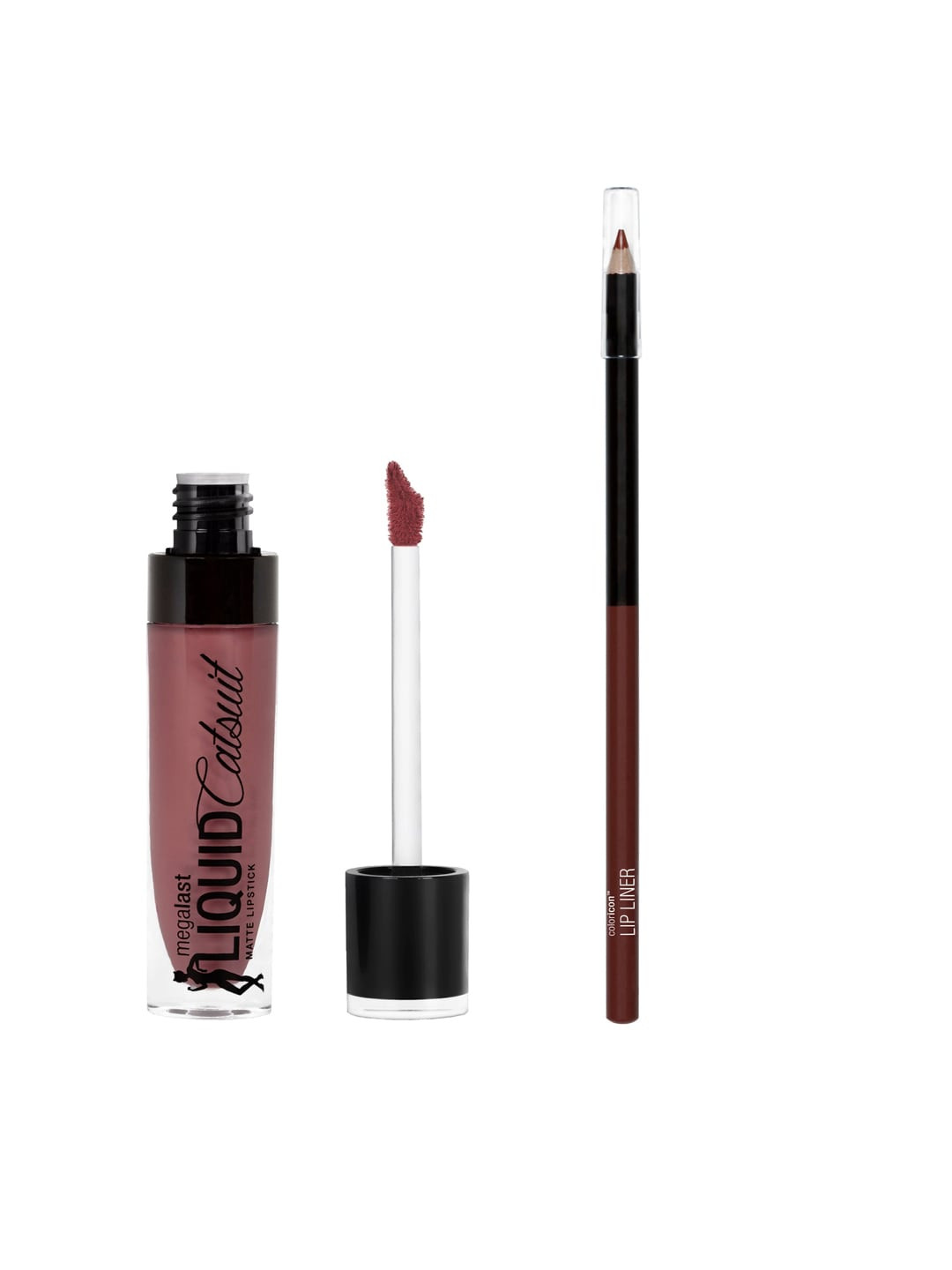 

Wet n Wild Sustainable Set Of Liquid Lipstick & Lip Liner, Pink