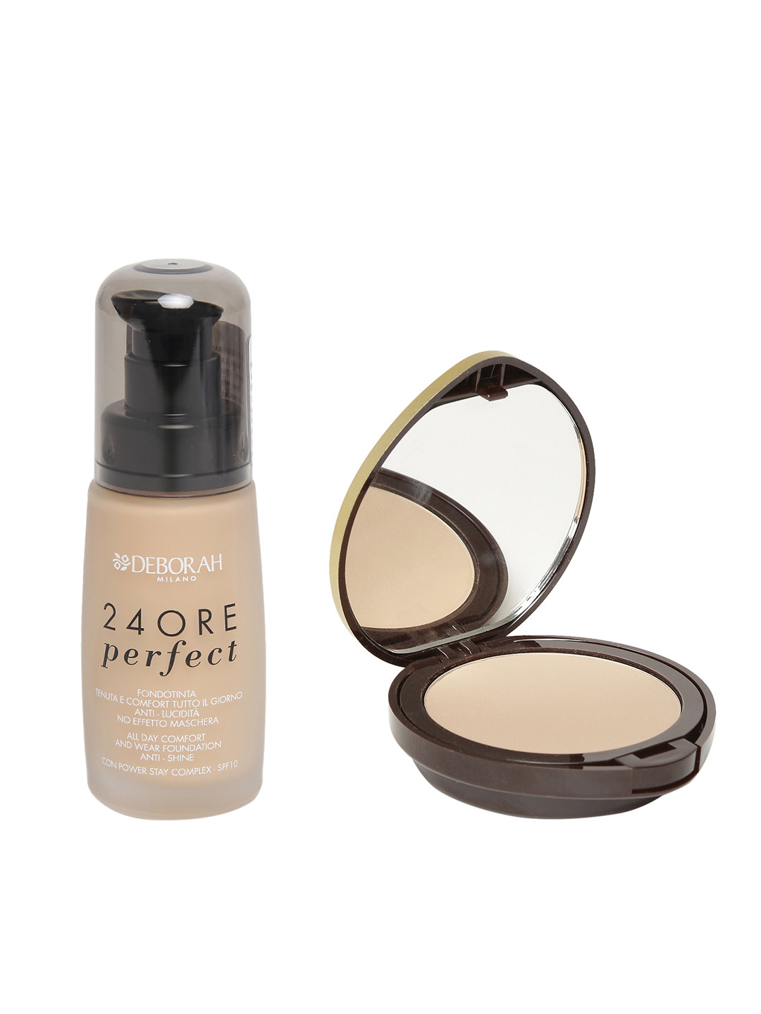 

Deborah Set Of Foundation & Compact Foundation, Beige
