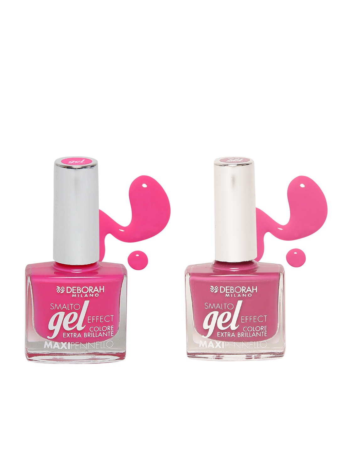 

Deborah Milano Set of 2 Gel Effect Nail Polish, Pink