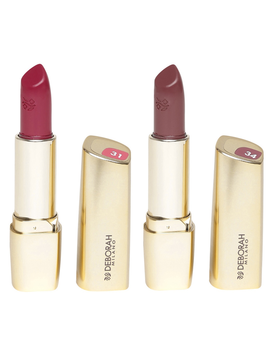 

Deborah Rossetto Milano Set of Pink Coral & Marsala Lipsticks, Maroon